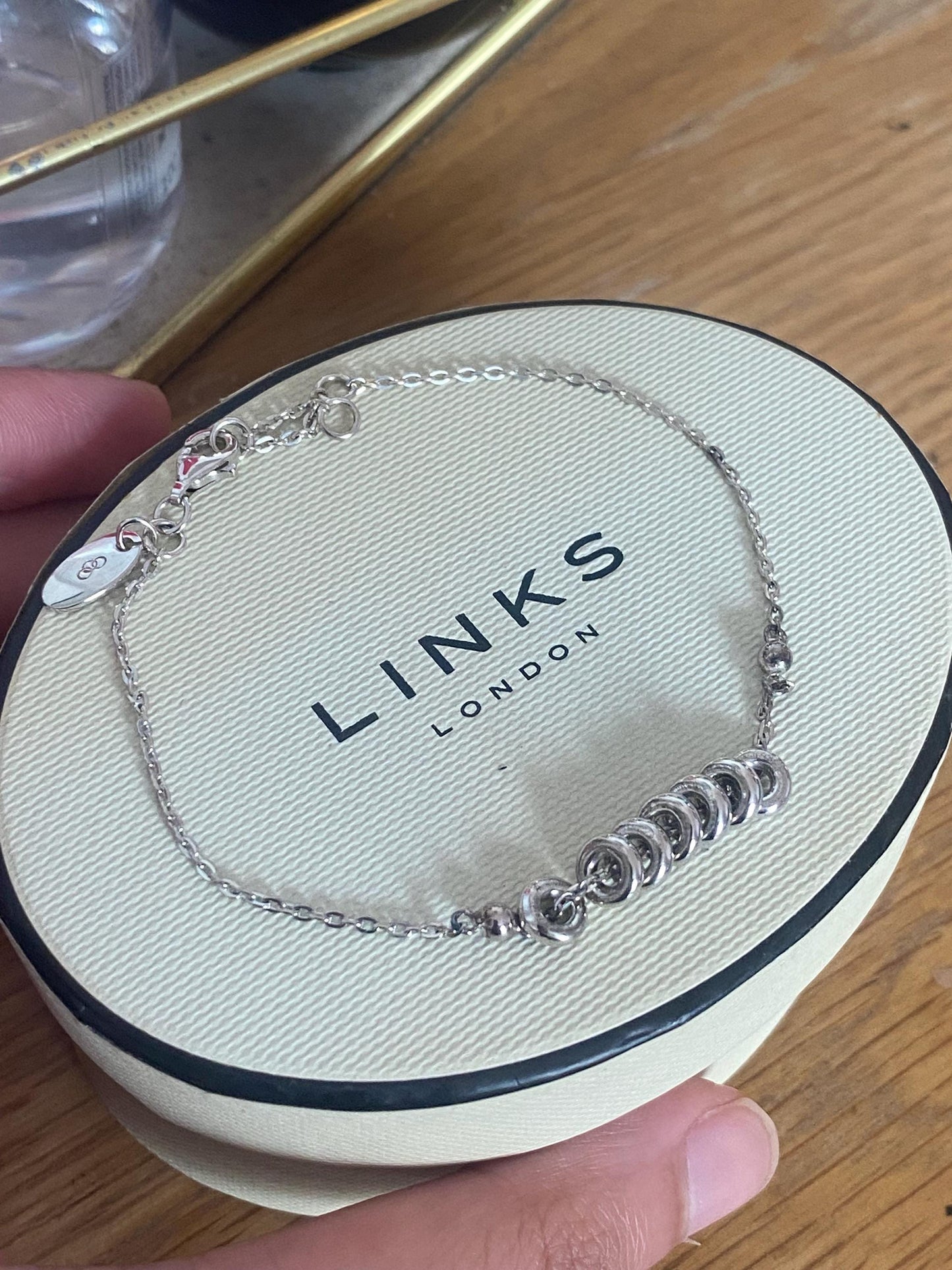 Lovely Links of London vintage rare XS sweetie bracelet, sterling silver