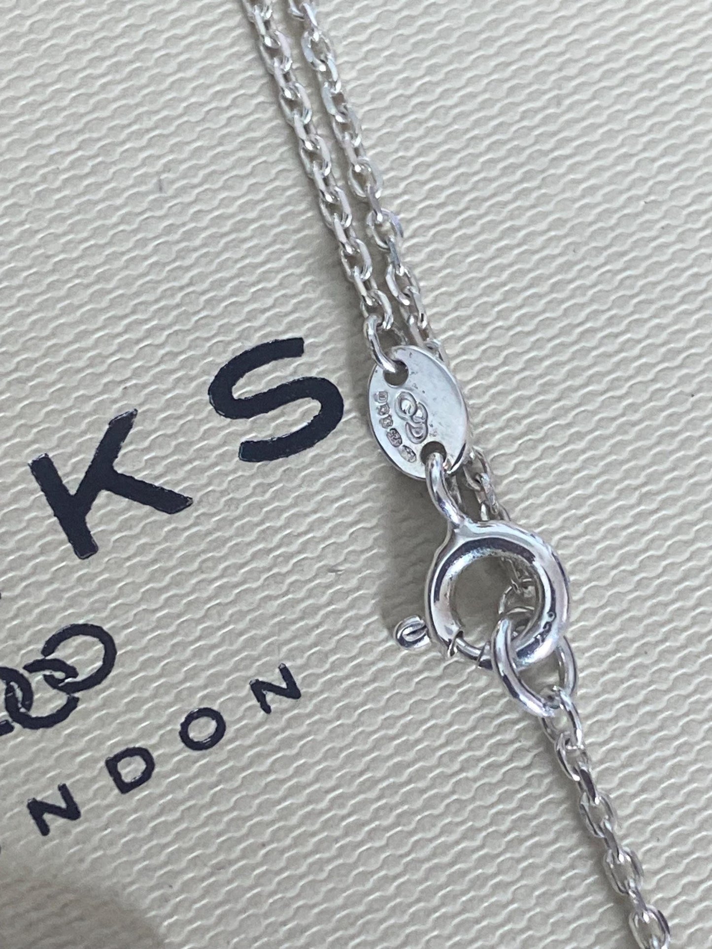 Genuine Links of London key charm Necklace, sterling silver, 925, unique