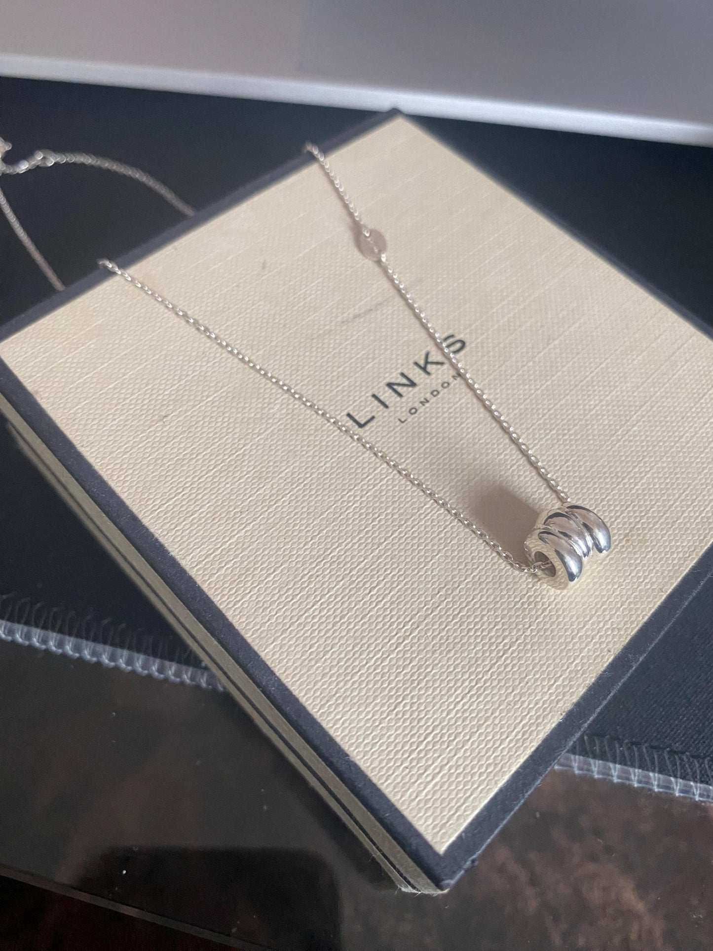Gorgeous Links of London Sweetie Necklace, Sterling Silver, Stamped, Hallmarked, 46cms, Adjustable