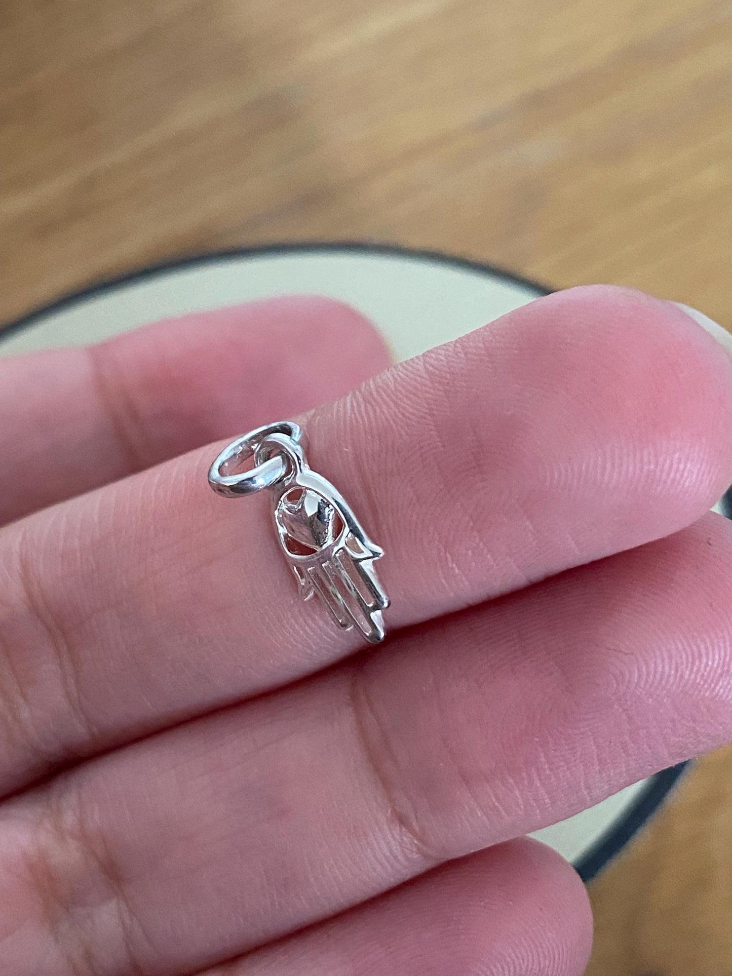 Very rare Links of London hand of Fatima mini charm sterling silver, lovely condition, genuine