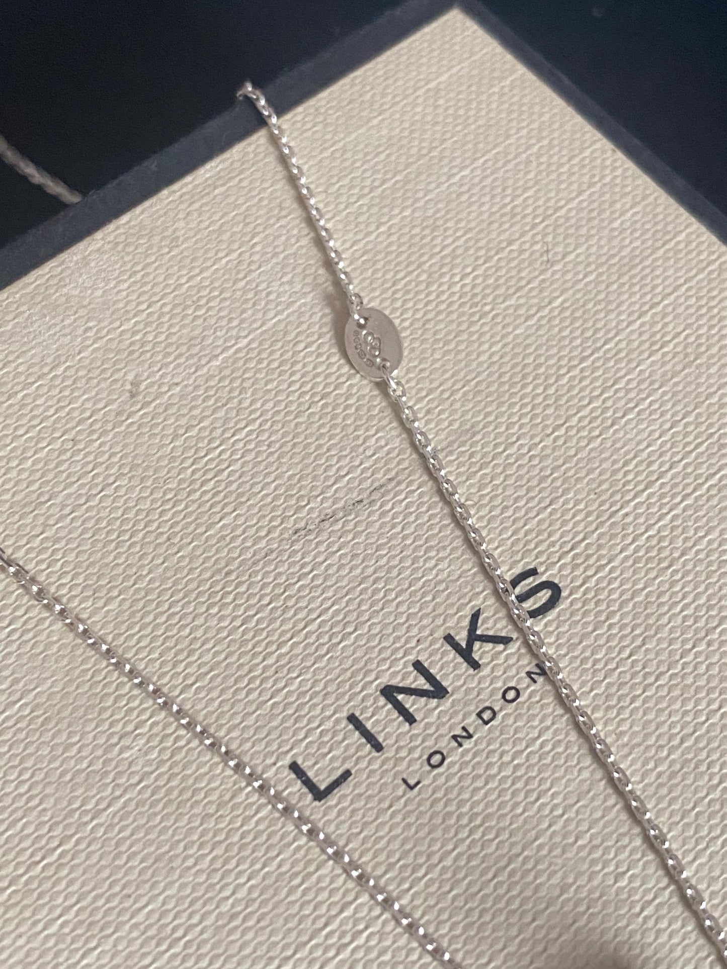 Gorgeous Links of London Sweetie Necklace, Sterling Silver, Stamped, Hallmarked, 46cms, Adjustable