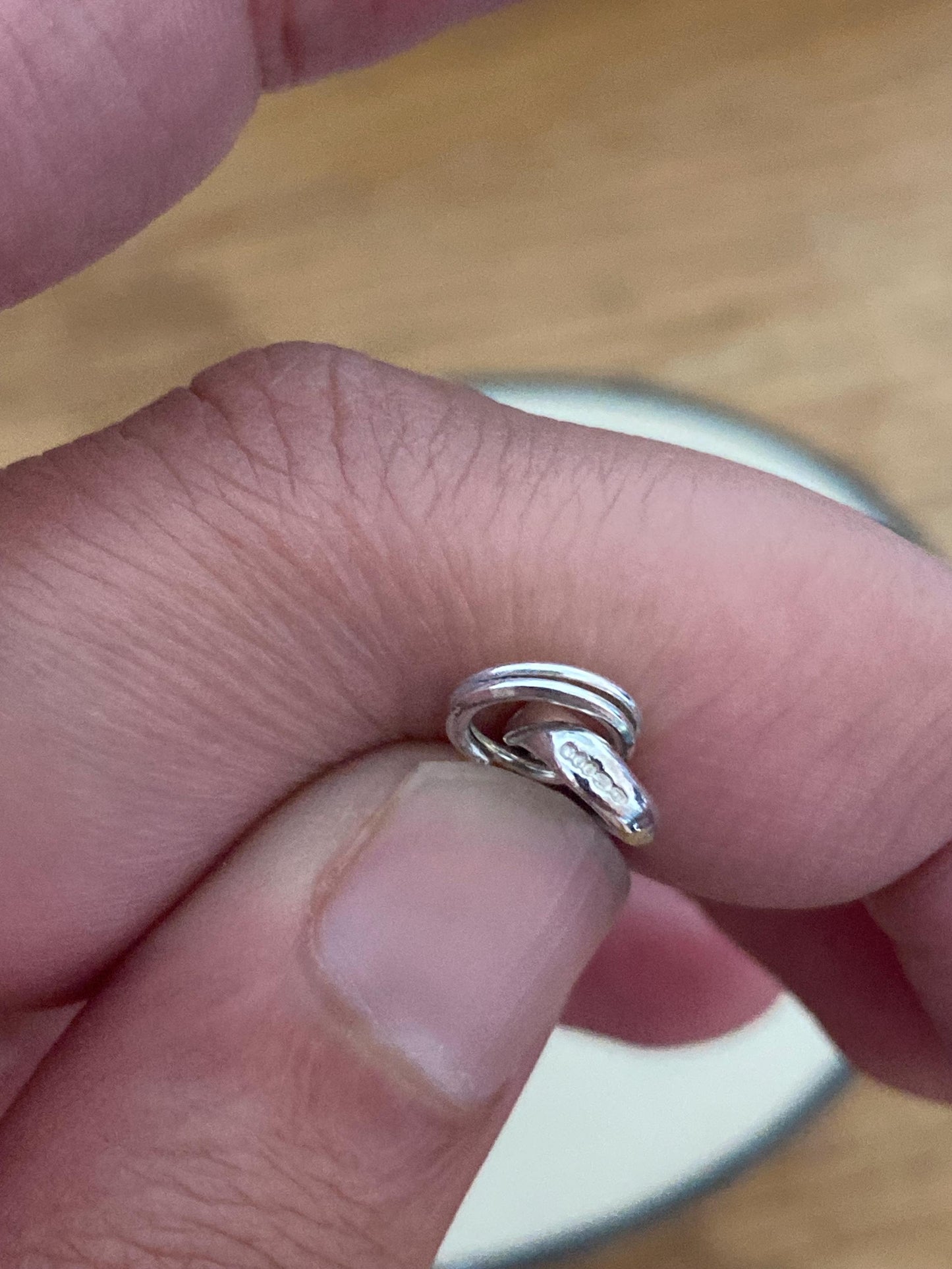 Beautiful very rare hallmarked Links of London sterling silver anoushka dome charm, genuine