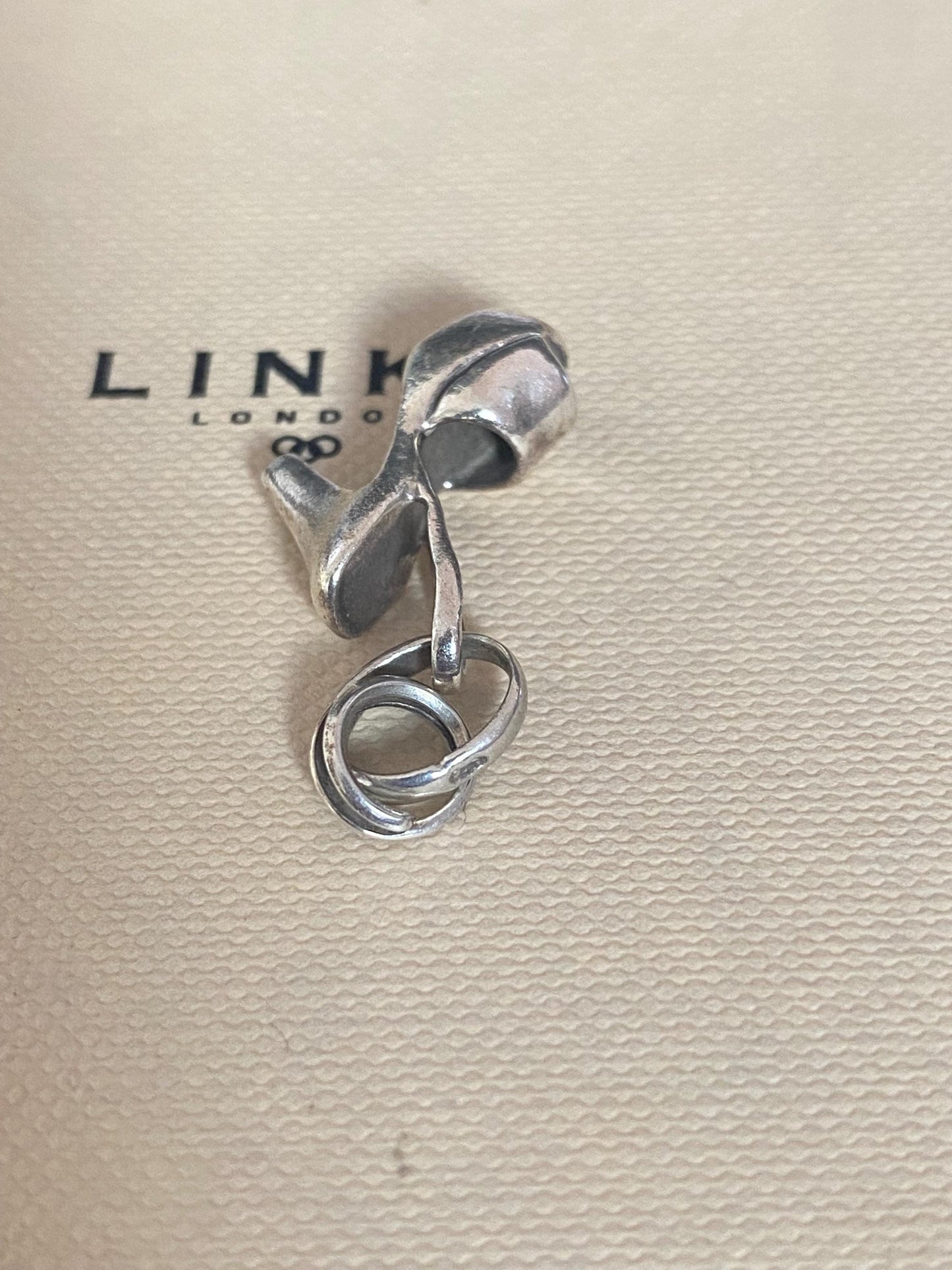 Beautiful vintage genuine rare hallmarked Links of London sterling silver heeled shoe charm