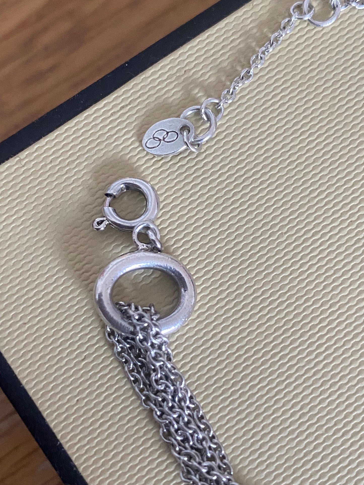 Genuine rare LINKS OF LONDON Signature Multi Chain Bracelet, sterling silver, with box