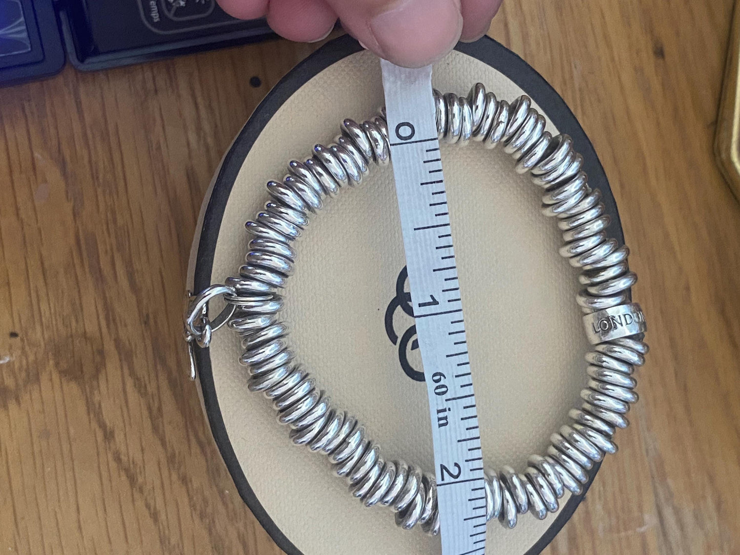 Lovely chunky Links of London vintage rare sweetie bracelet with butterfly charm, sterling silver, small
