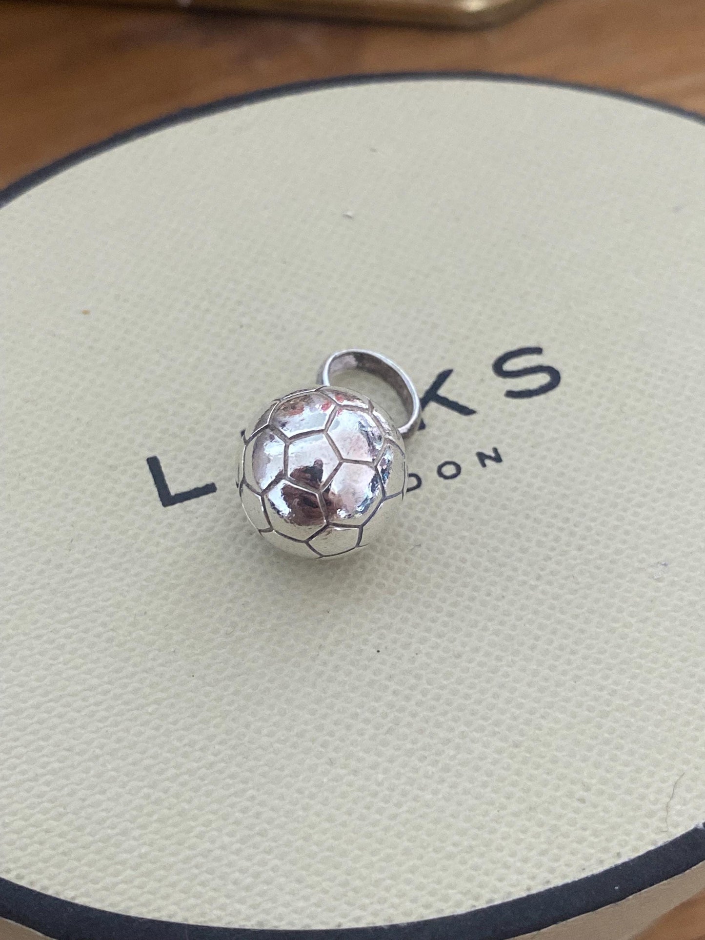 Fabulous Links of London Football Charm, Sterling Silver, genuine