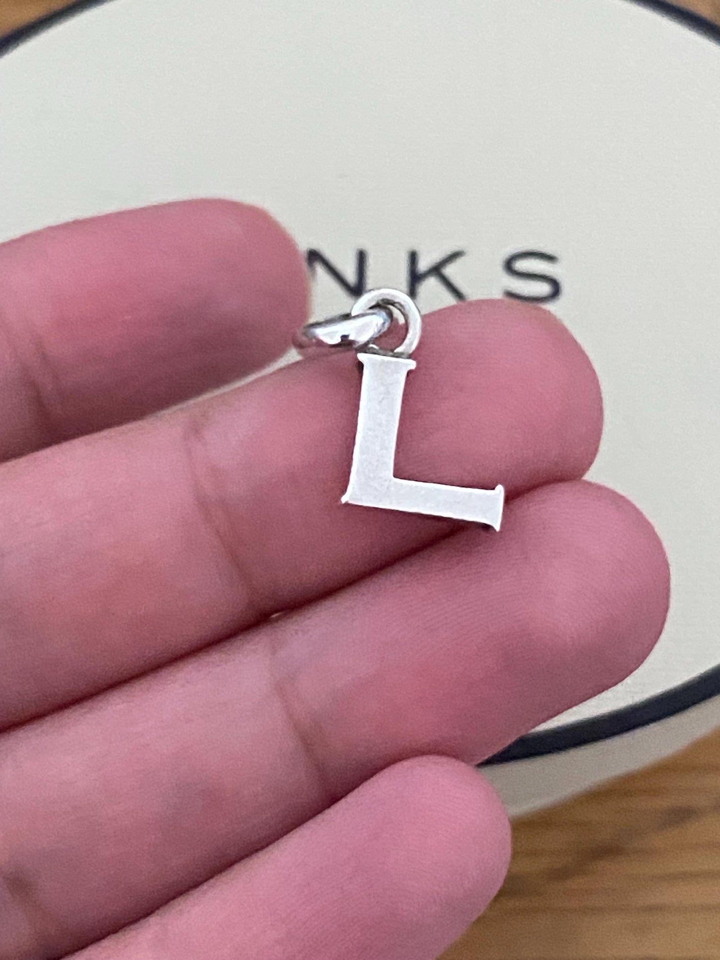 Genuine Links of London sterling silver letter ‘L’ charm