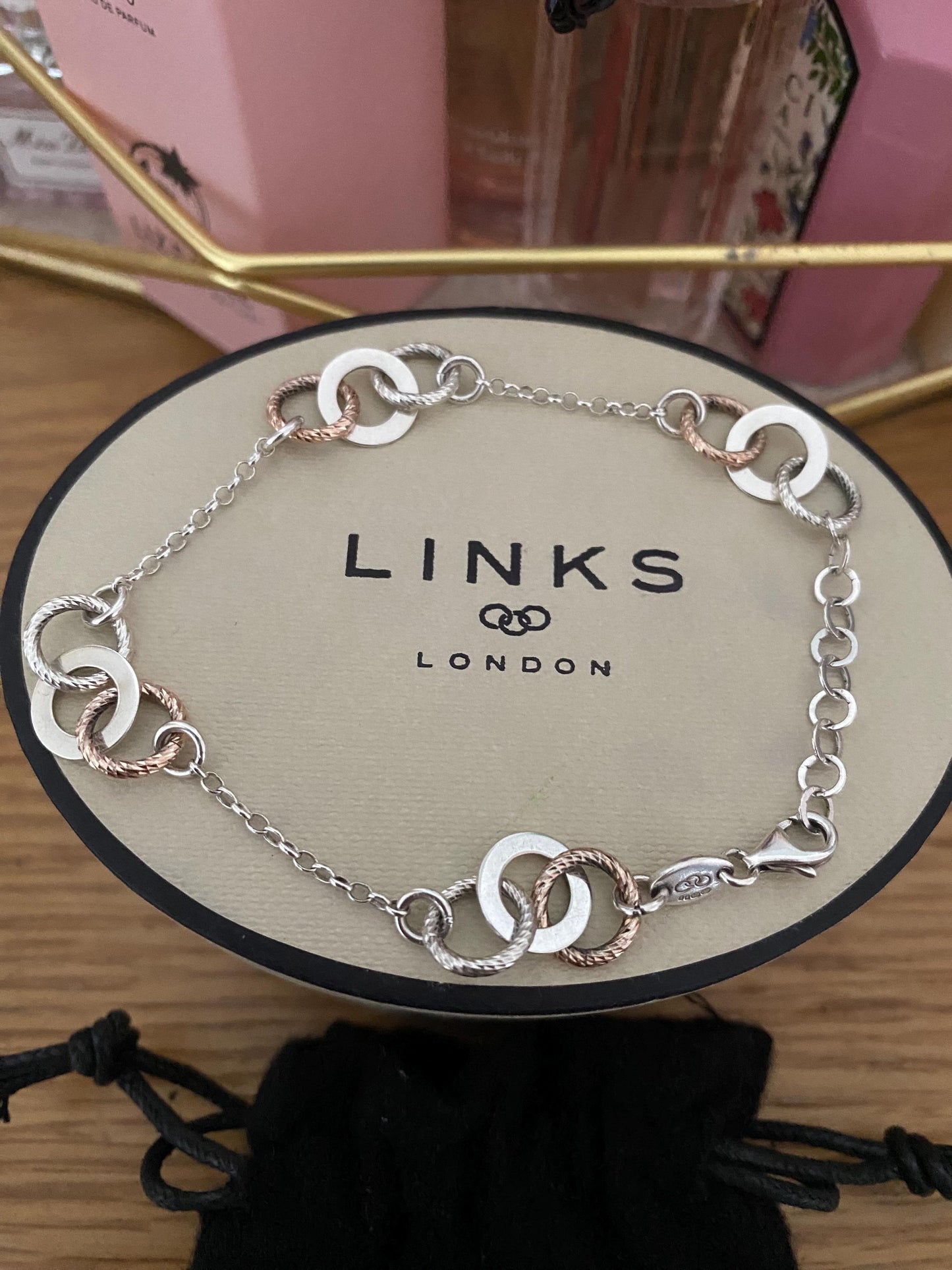 Rare beautiful Links of London aroura bracelet, sterling silver, genuine