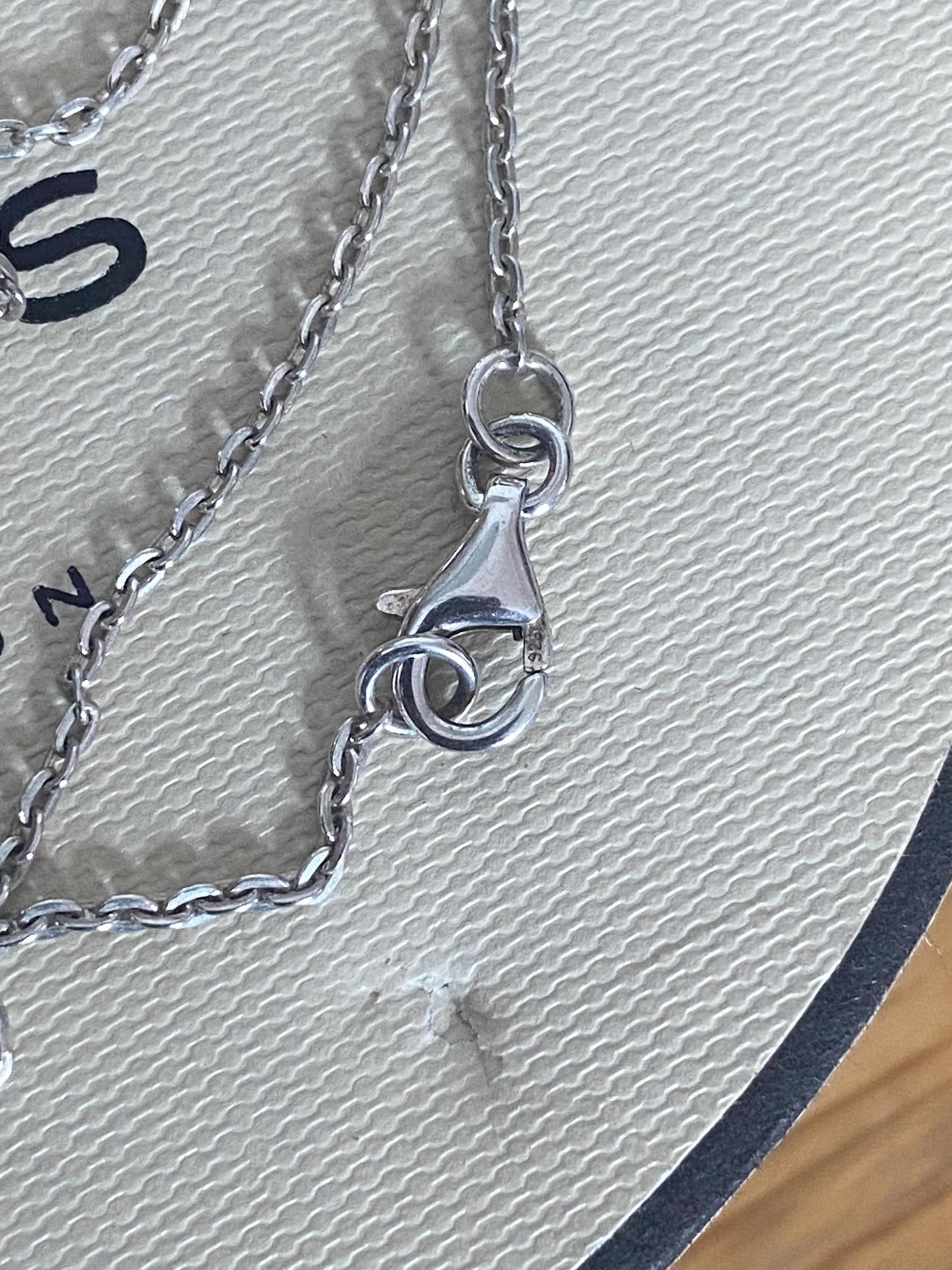 Genuine Links of London Masquerade heart Drop Necklace, Solid Sterling Silver, Stamped, s925, Fantastic Condition, 46cm Chain