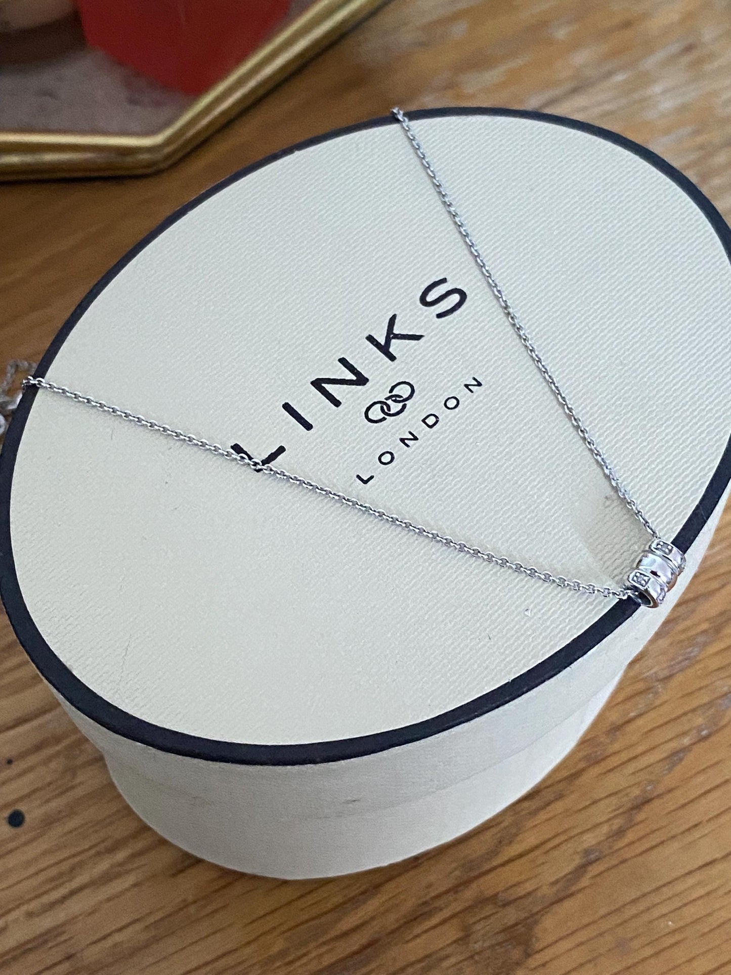 Gorgeous Links of London xs Sweetie diamond Necklace, Sterling Silver, with box