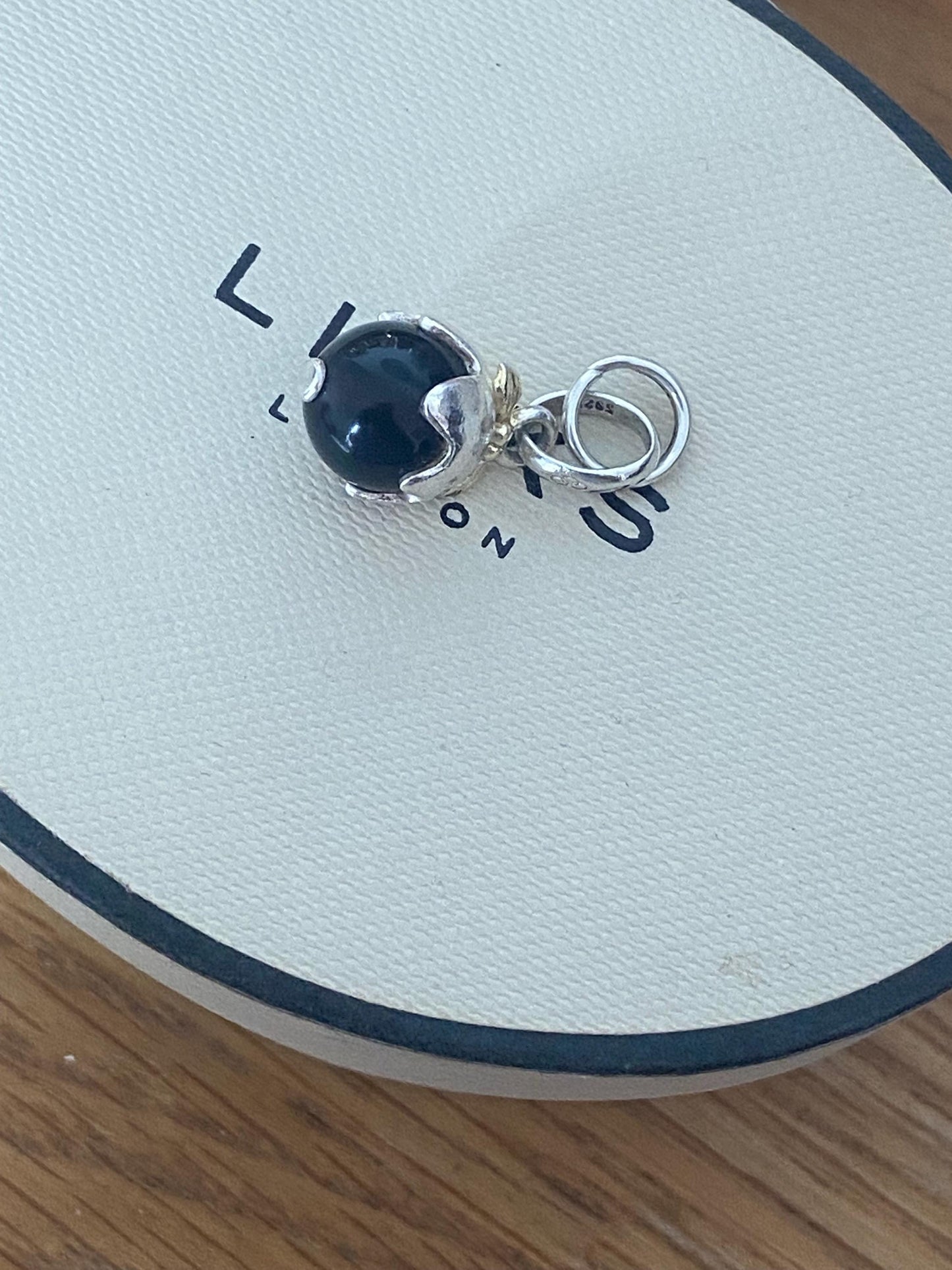Genuine Links of london Christmas Pudding With 18ct Gold Vermeil Rare
