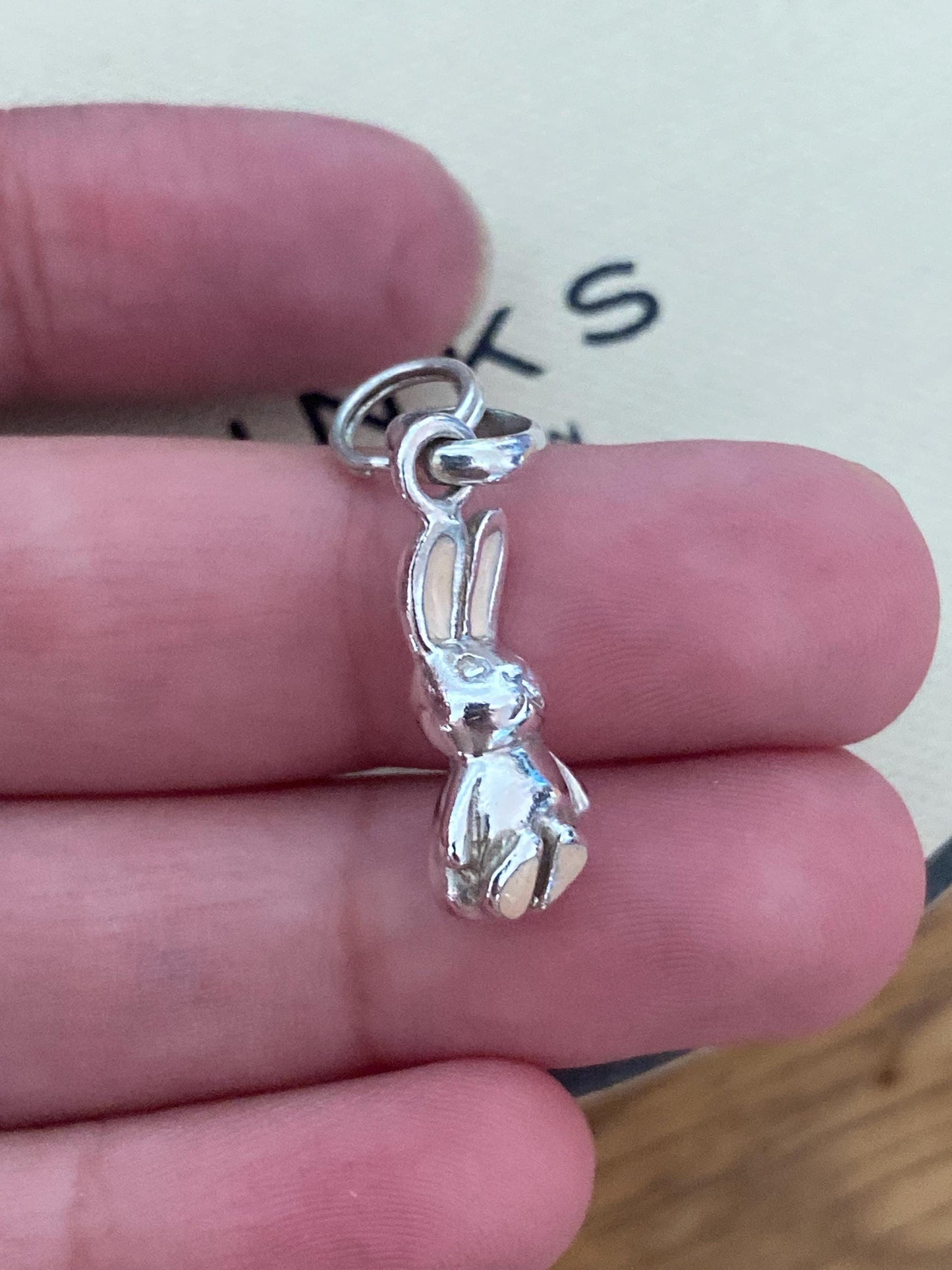 Genuine Links Of London Sterling Silver bunny Vintage charm, super cute!