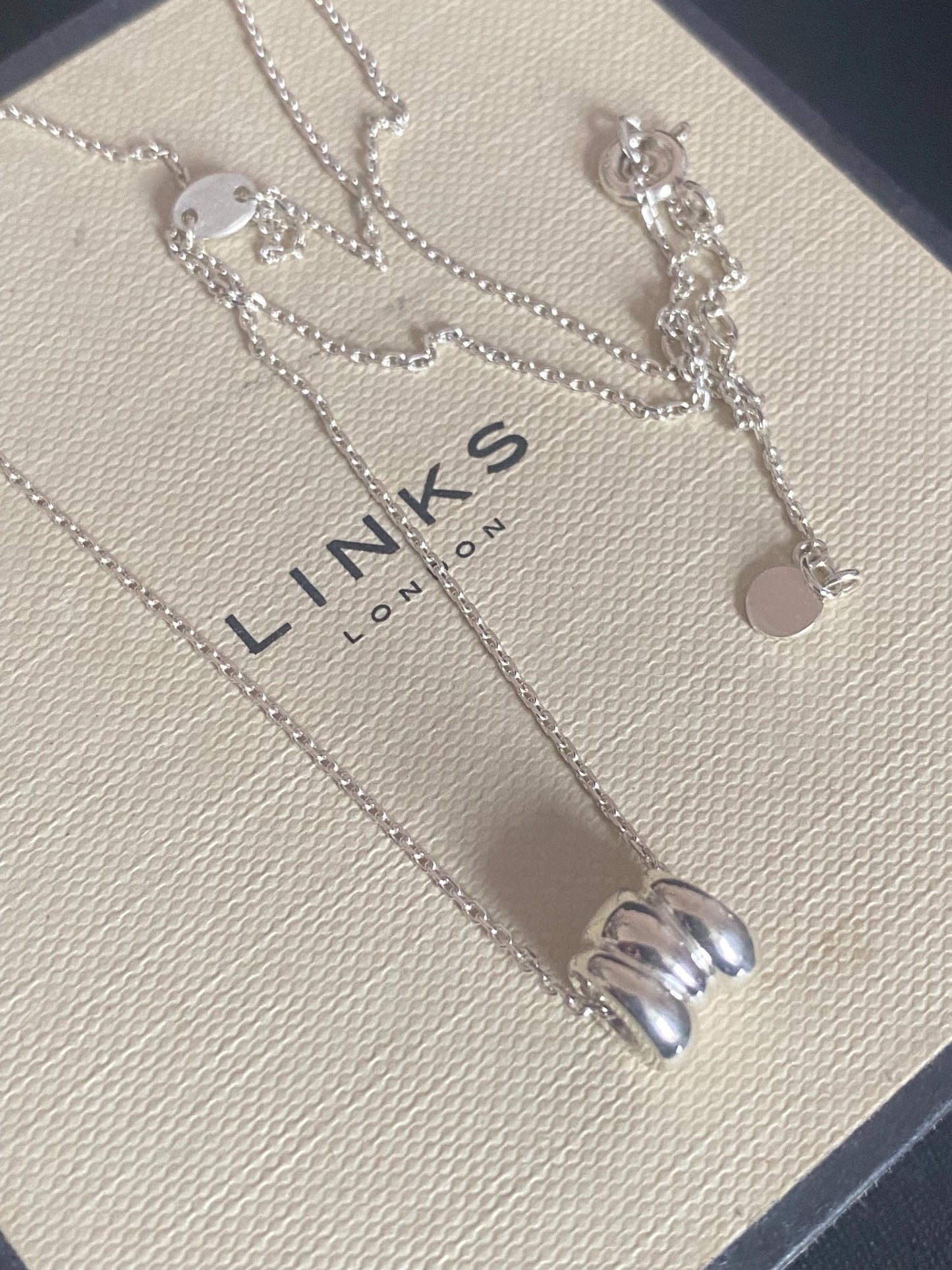 Gorgeous Links of London Sweetie Necklace, Sterling Silver, Stamped, Hallmarked, 46cms, Adjustable