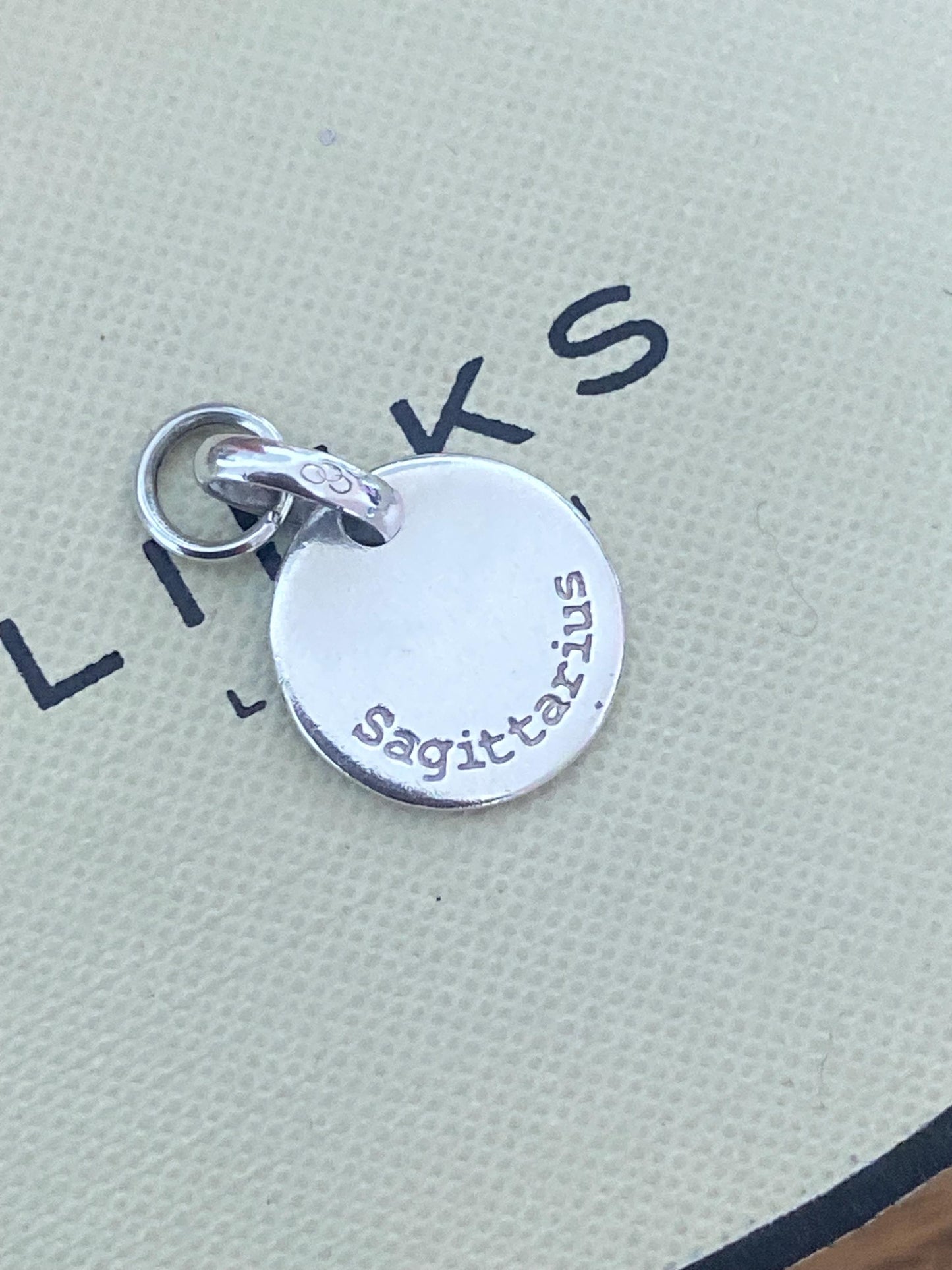Links of London sterling silver bracelet charm Sagittarius zodiac star sign, genuine
