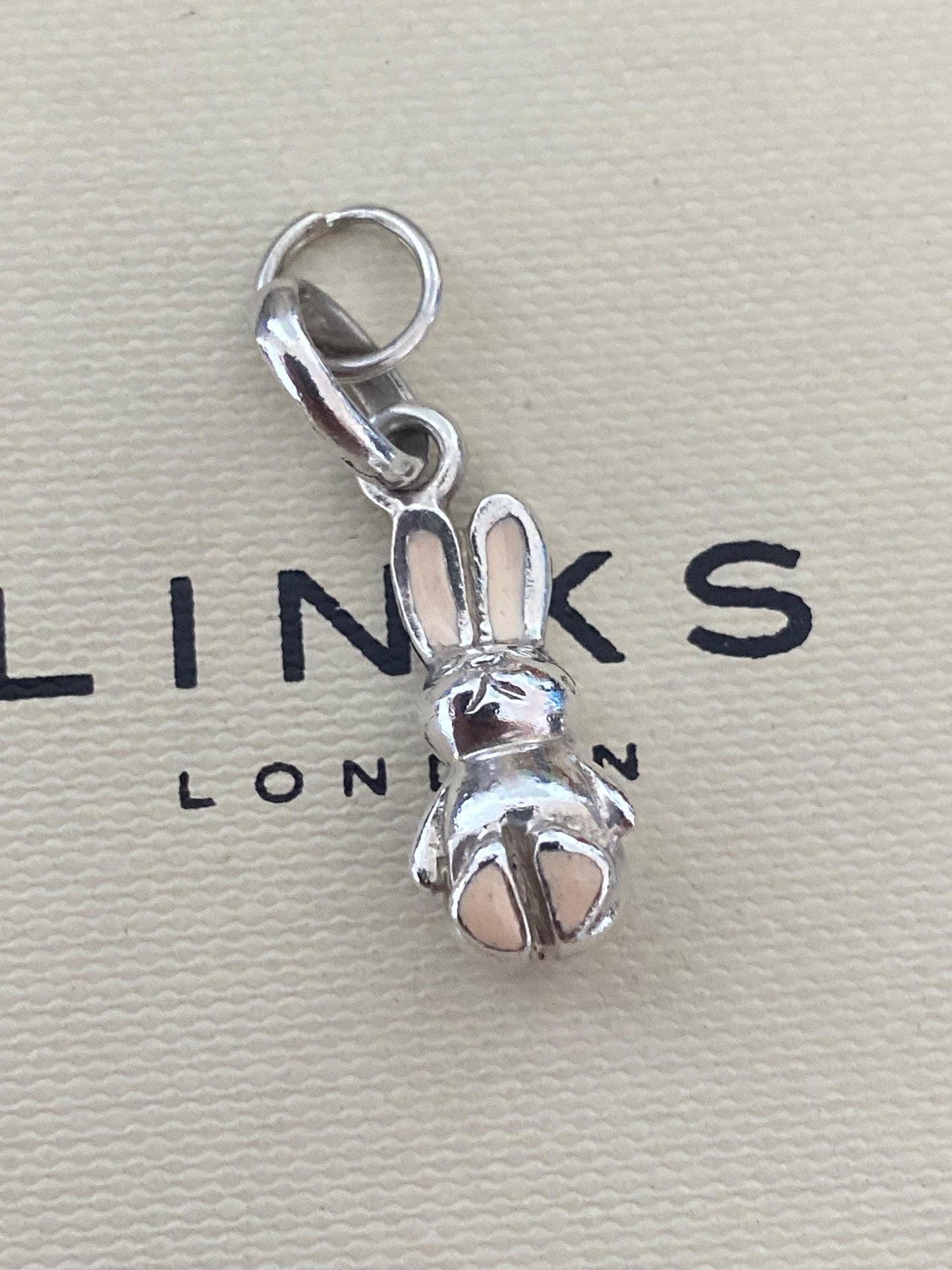 Genuine Links Of London Sterling Silver bunny Vintage charm, super cute!