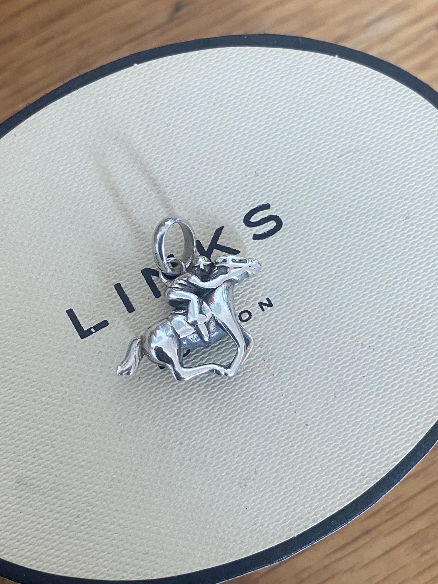 Beautiful Links of London Ascot Race Horse Charm, Sterling Silver, genuine
