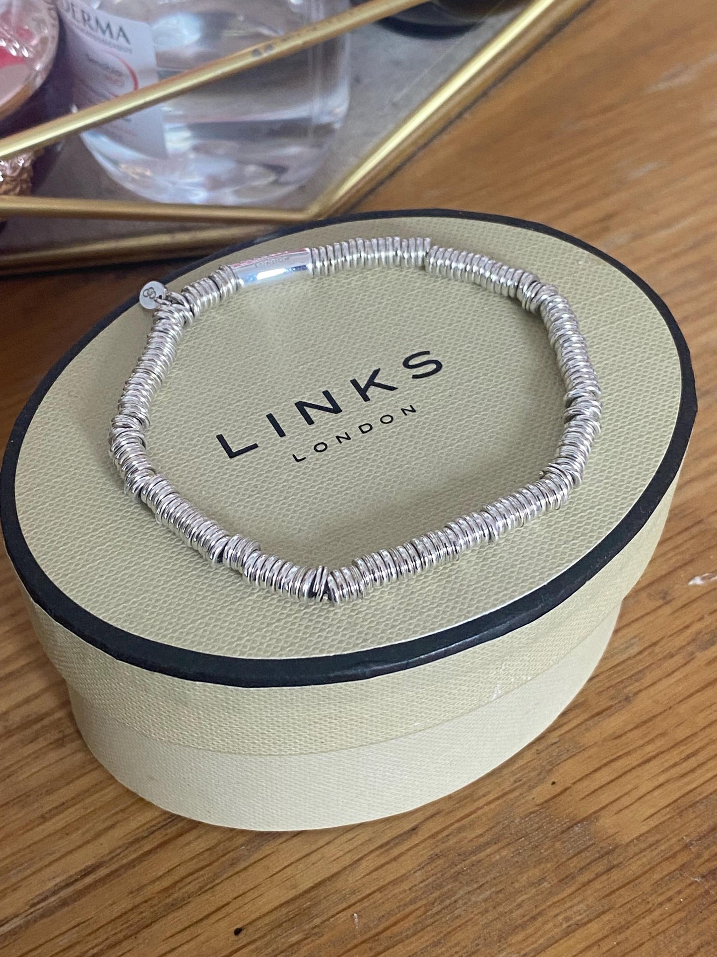 Genuine Links of London vintage rare xs sweetie bracelet, sterling silver, medium