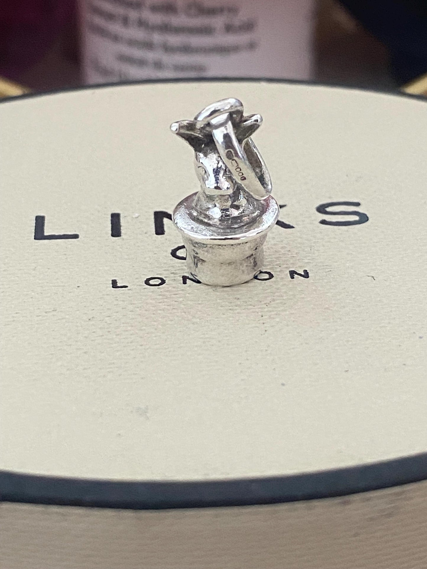 Lovely rare Links of London rabbit in a hat charm, sterling silver, hallmarked