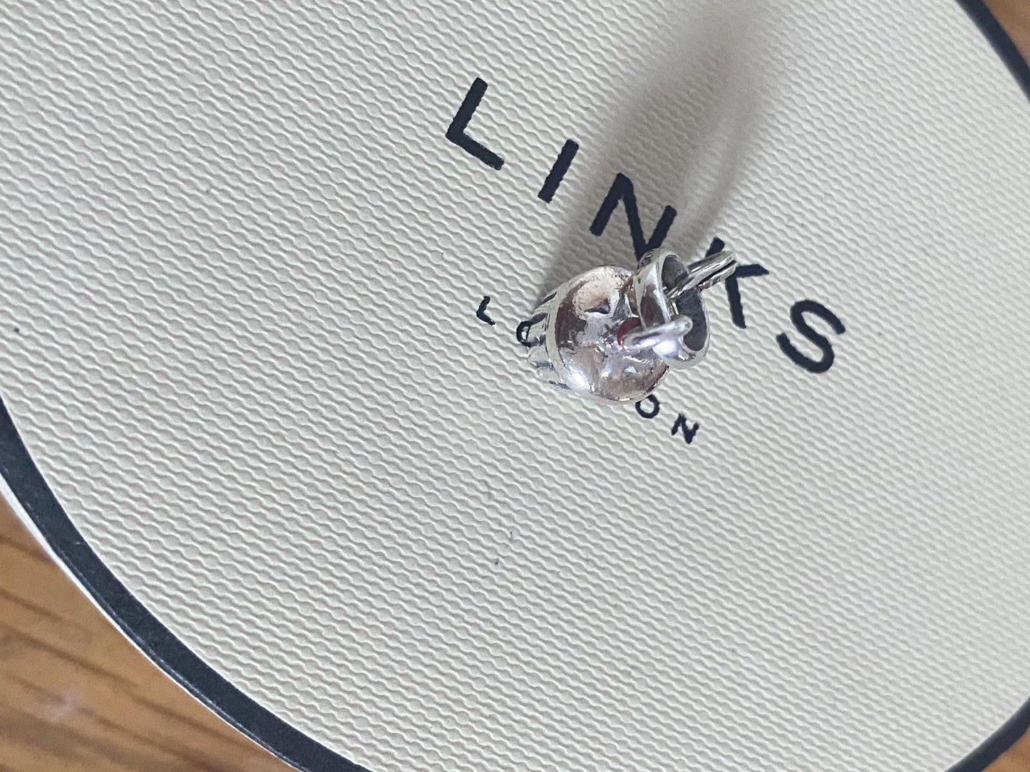 Cute genuine Links of London cupcake enamel and silver hallmarked charm
