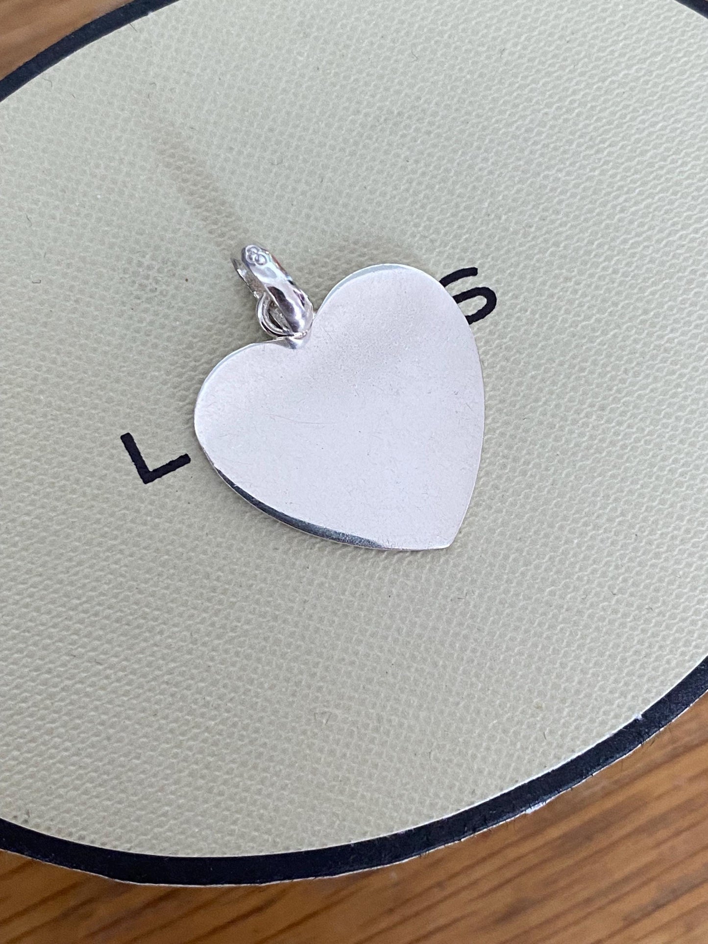 Beautiful genuine rare Links of London sterling silver large heart charm