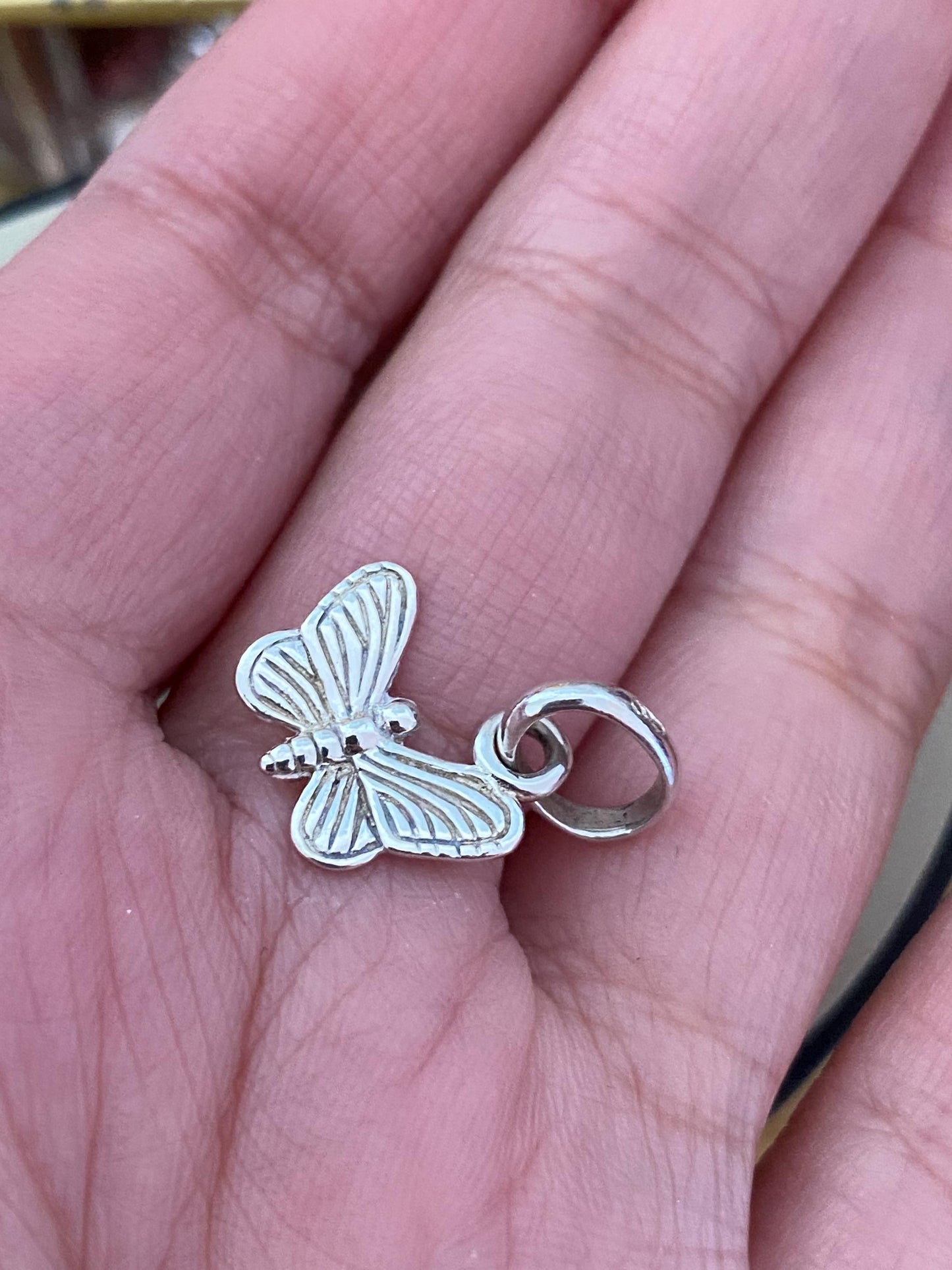 cute genuine rare Links of London sterling silver butterfly charm