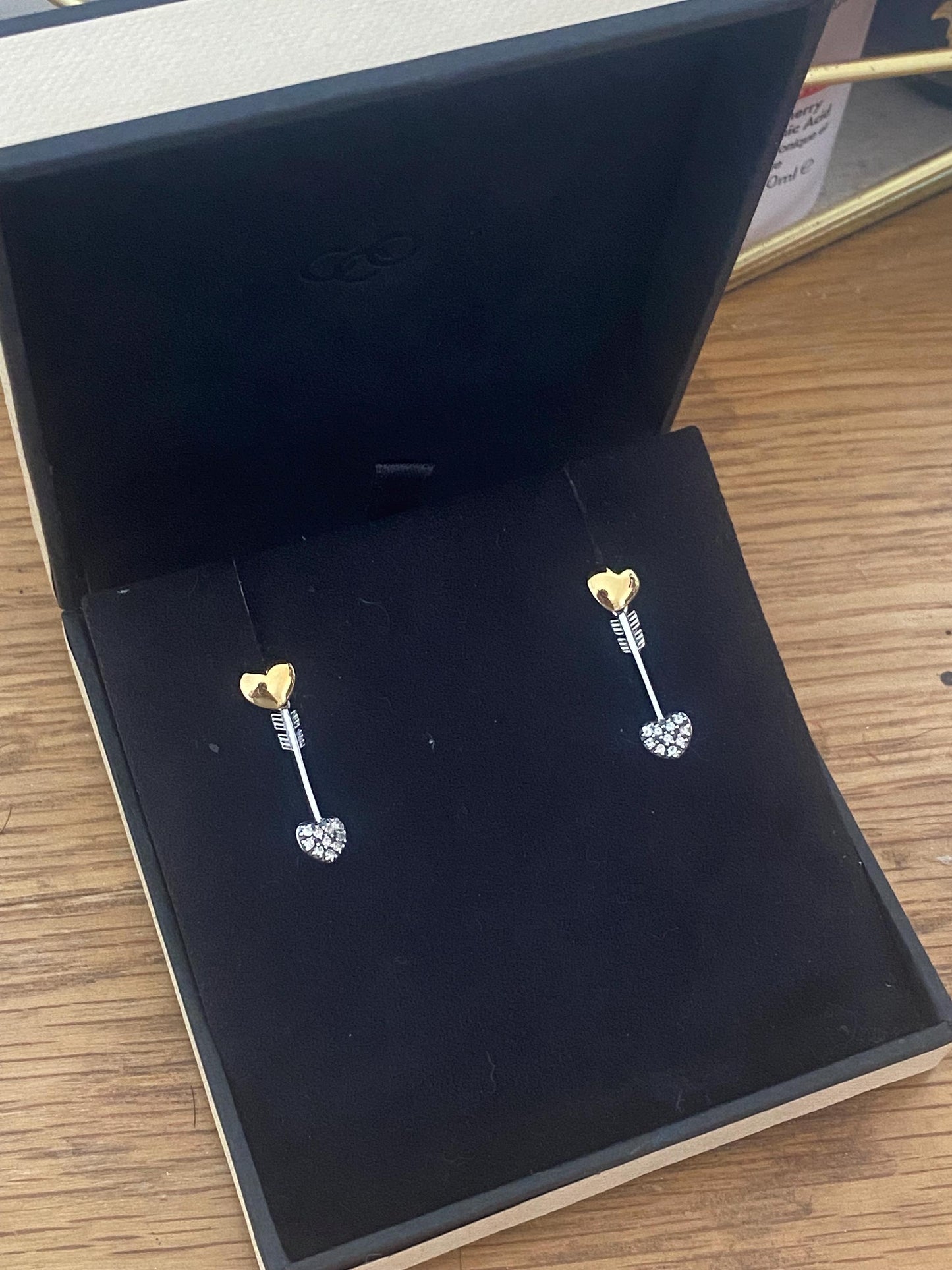 Stunning and very Rare Links of London Sapphire Lovestruck Drop Earrings, Sterling Silver, Hallmarked, Stamped, Boxed