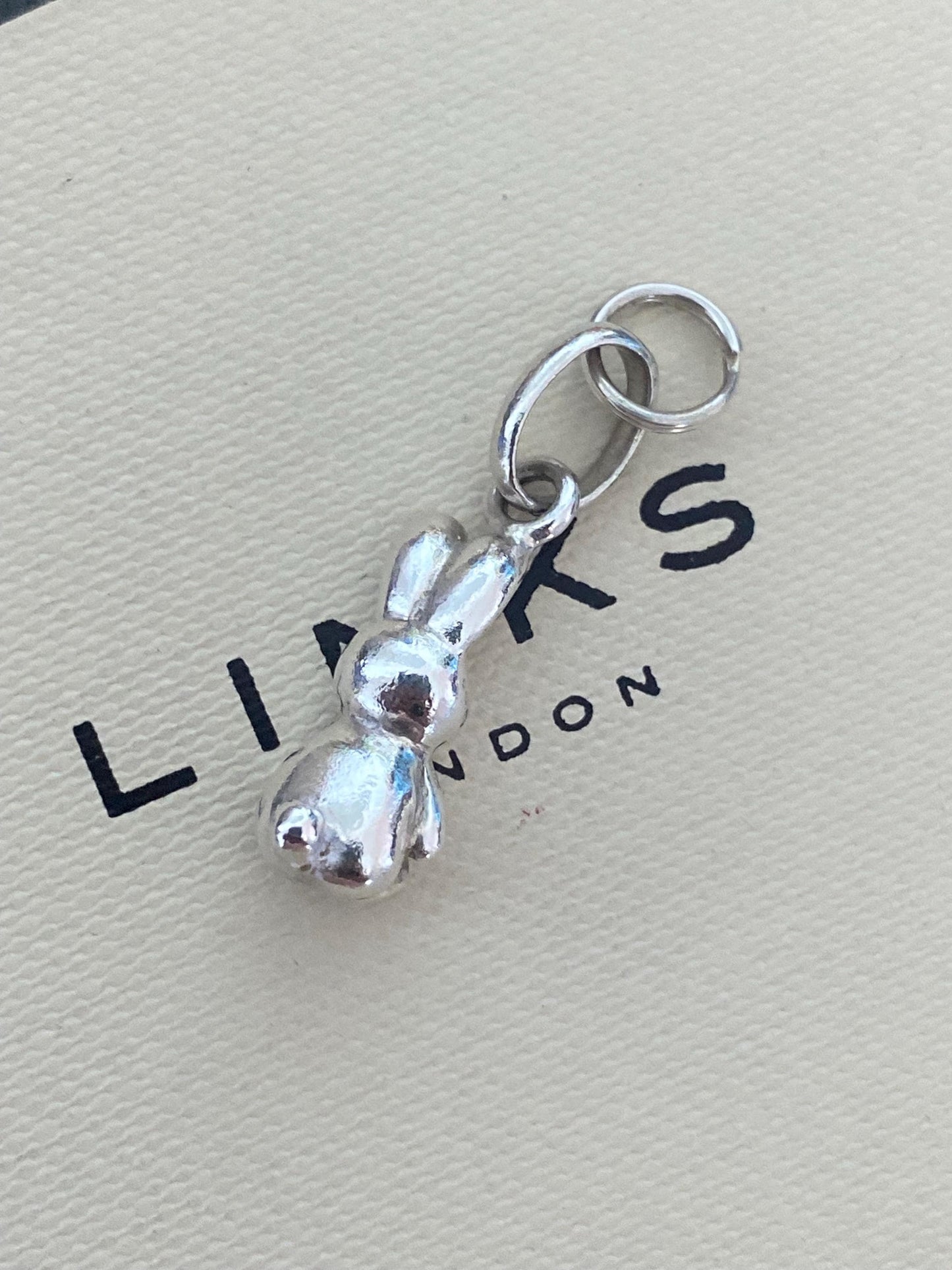 Genuine Links Of London Sterling Silver bunny Vintage charm, super cute!