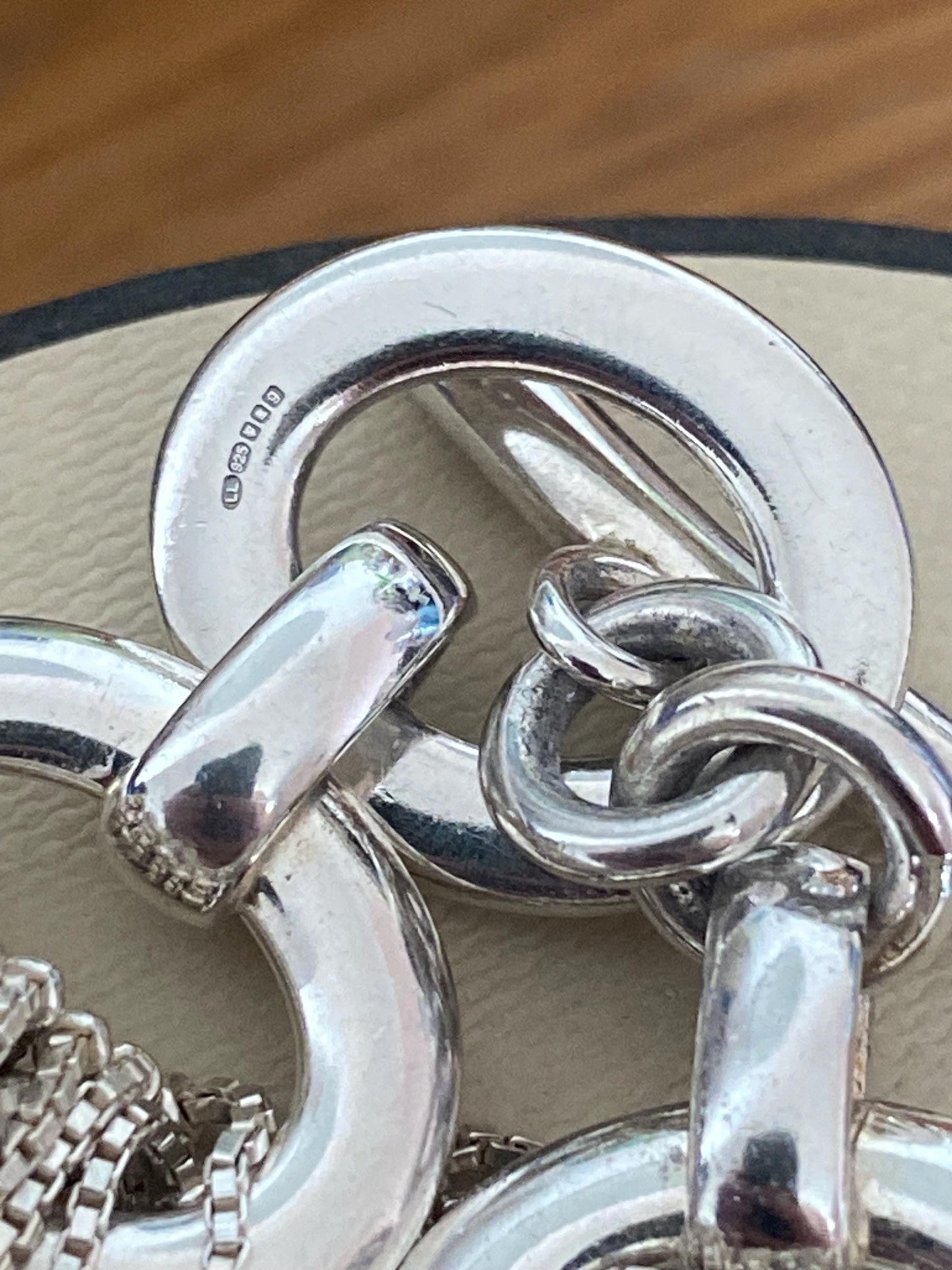 Gorgeous very rare Links Of London Sterling Silver Raindance Multi Chain Toggle Bracelet, Vintage, Genuine