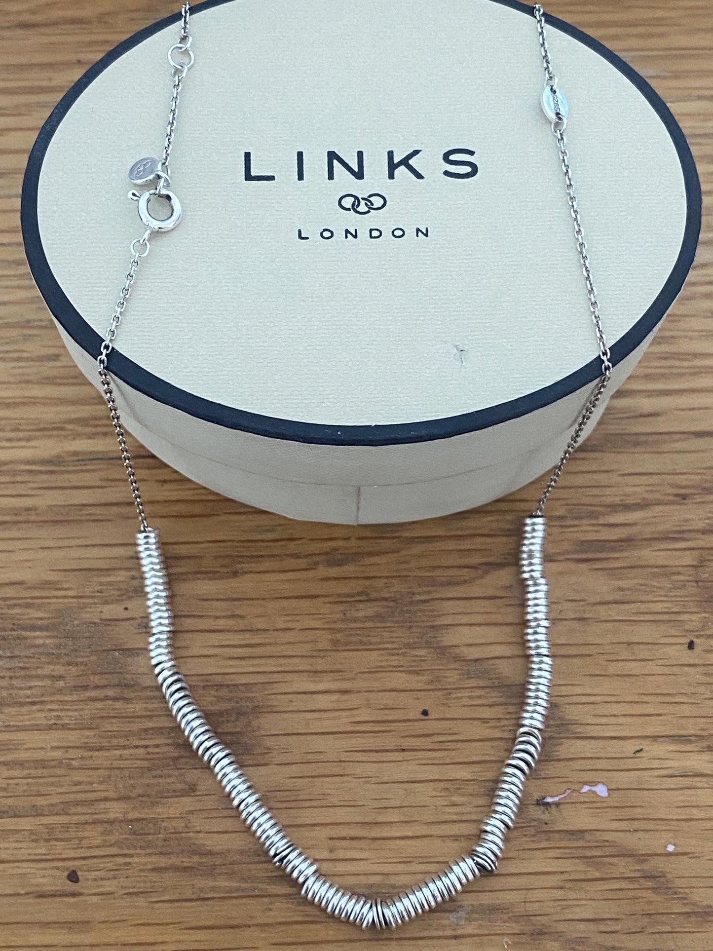 Gorgeous Links of London Sweetie XS Necklace, Sterling Silver, Assay Hallmarked