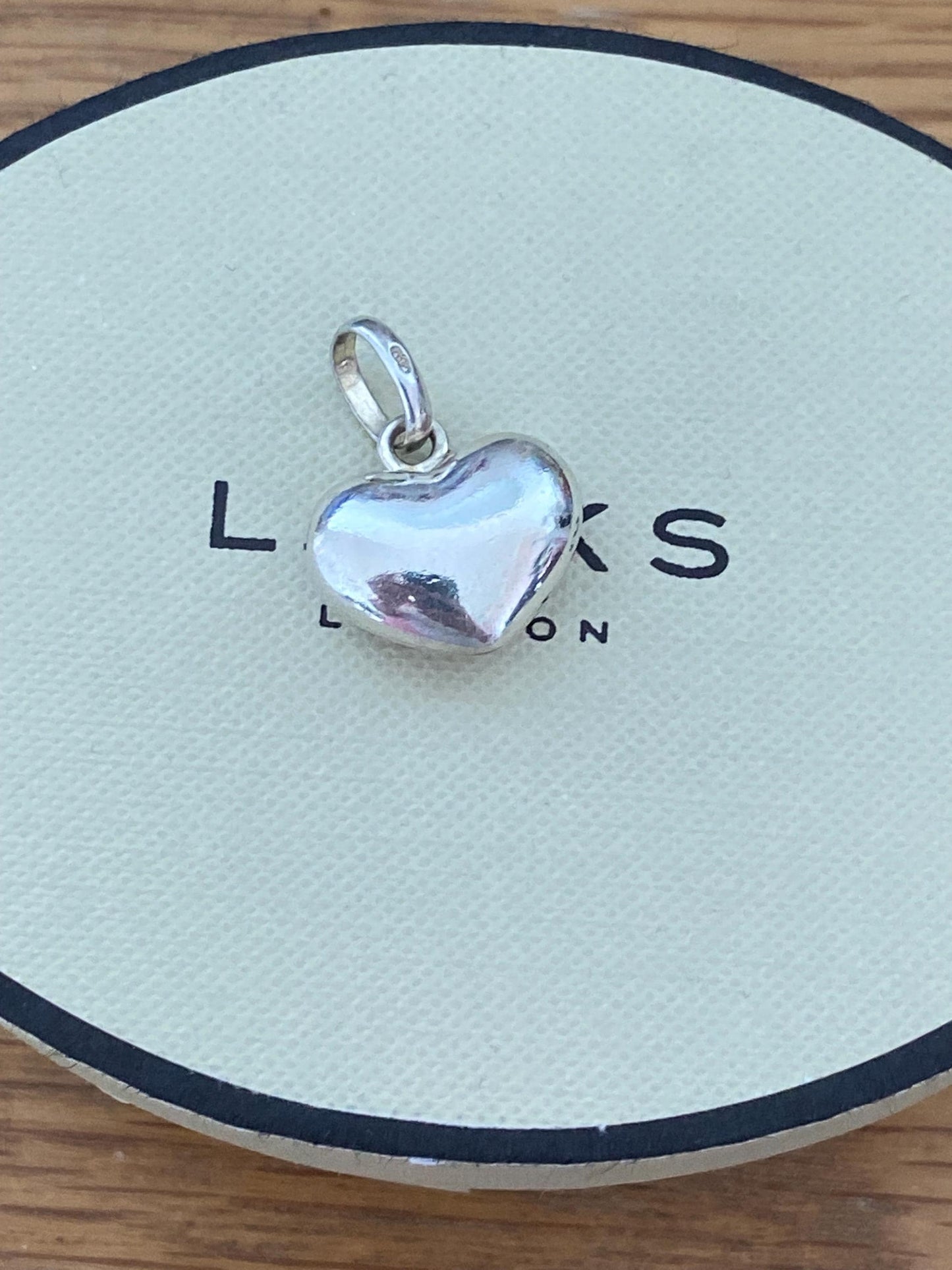 Beautiful genuine rare hallmarked Links of London sterling silver heart charm