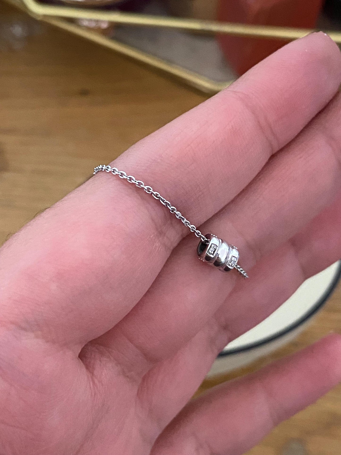 Gorgeous Links of London xs Sweetie diamond Necklace, Sterling Silver, with box