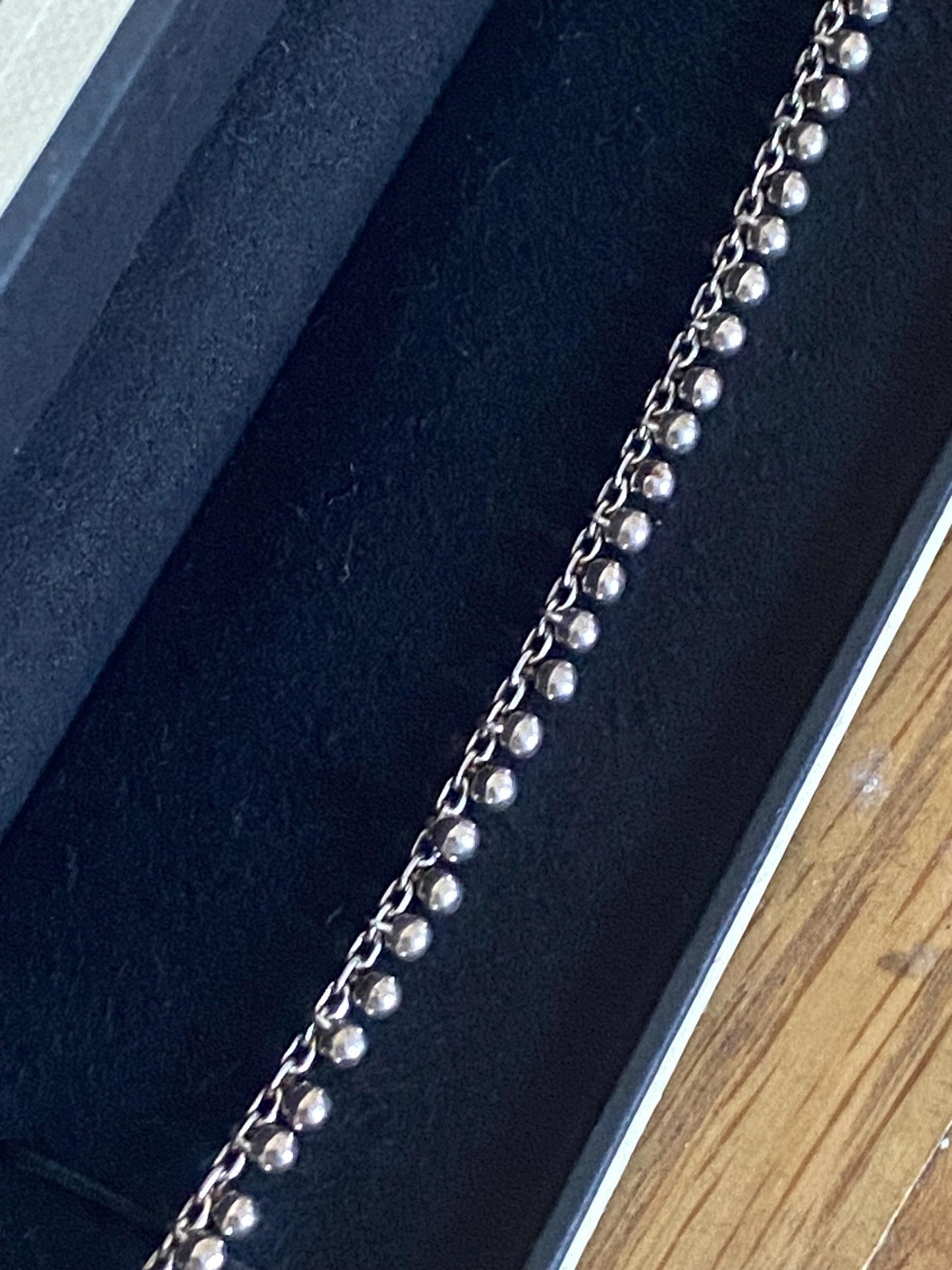 Rare Genuine LINKS OF LONDON Hallmarked Silver Ball Bracelet With Box