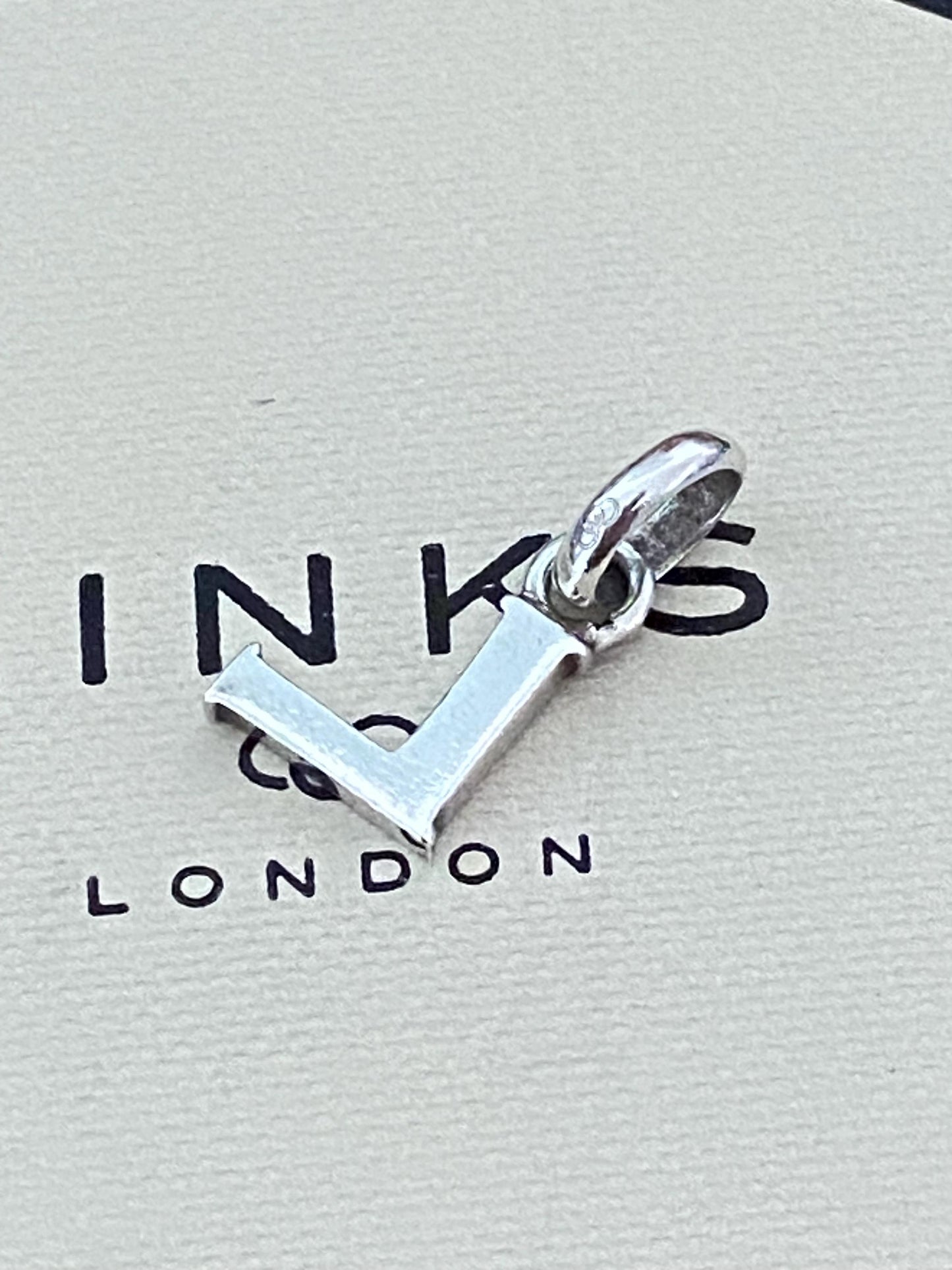 Genuine Links of London sterling silver letter ‘L’ charm