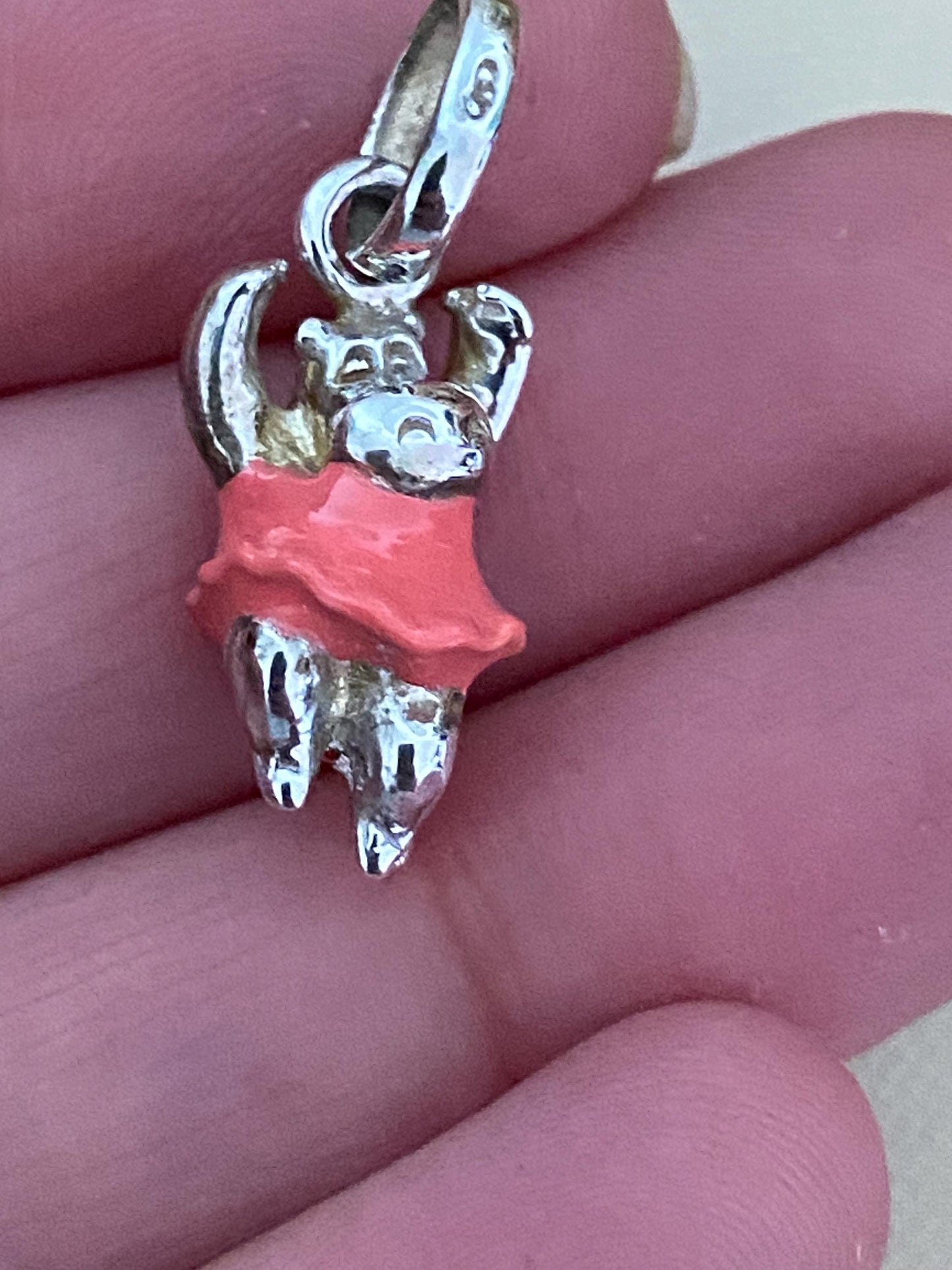 cute genuine rare Links of London hippo ballerina hallmarked charm