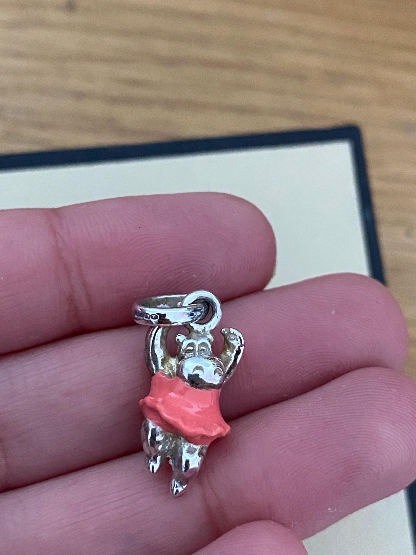 cute genuine rare Links of London hippo ballerina hallmarked charm