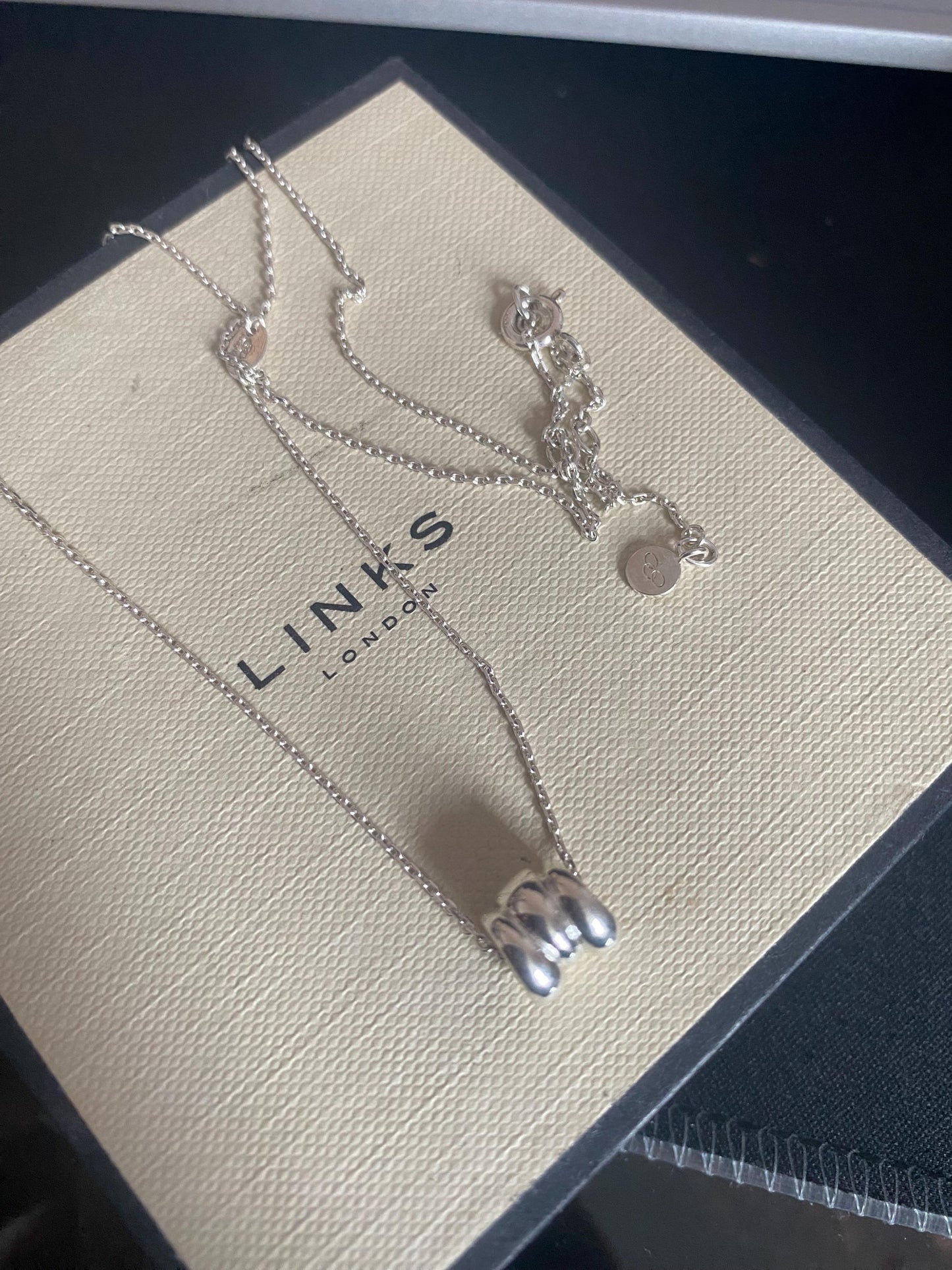 Gorgeous Links of London Sweetie Necklace, Sterling Silver, Stamped, Hallmarked, 46cms, Adjustable