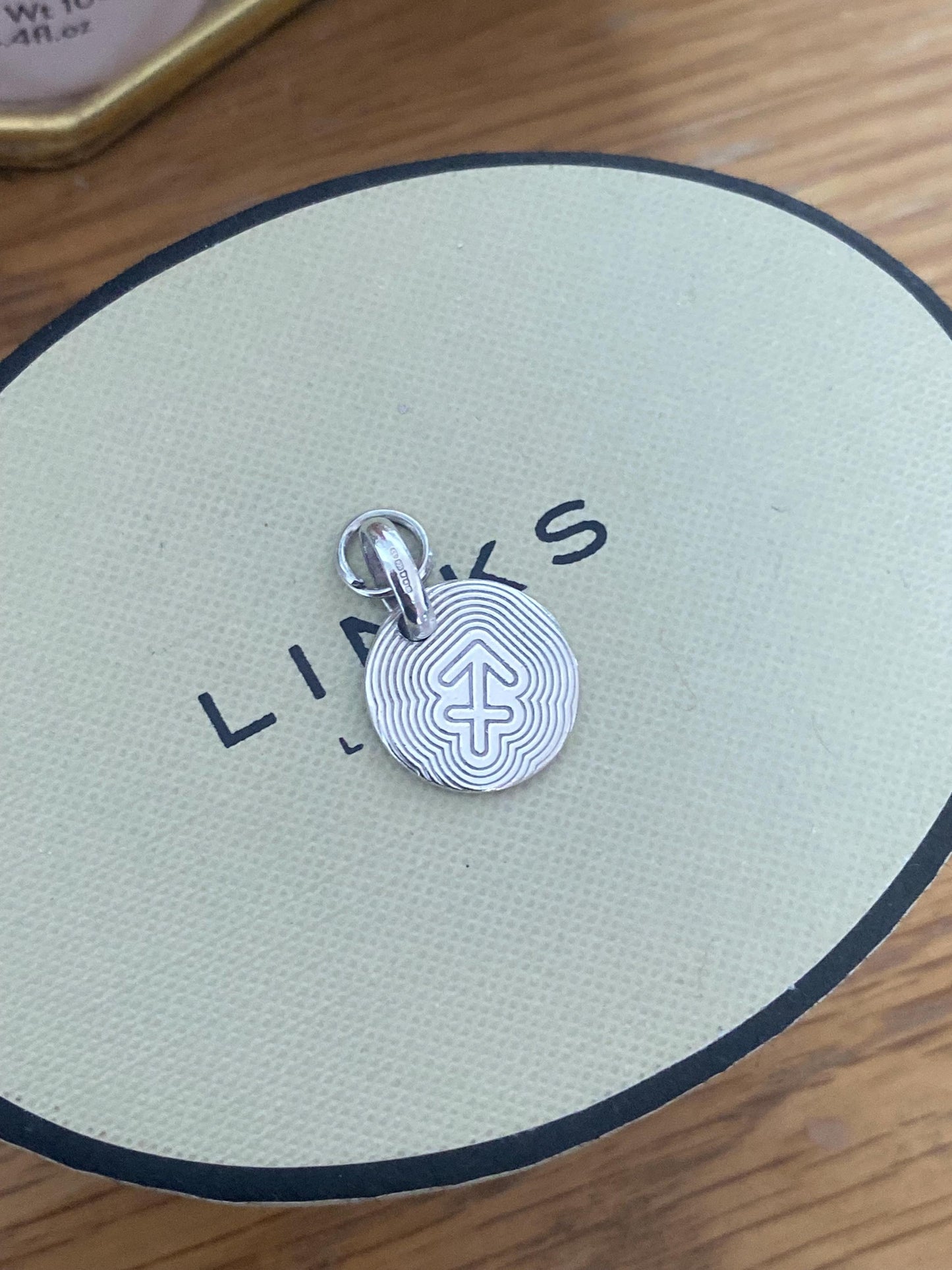 Links of London sterling silver bracelet charm Sagittarius zodiac star sign, genuine