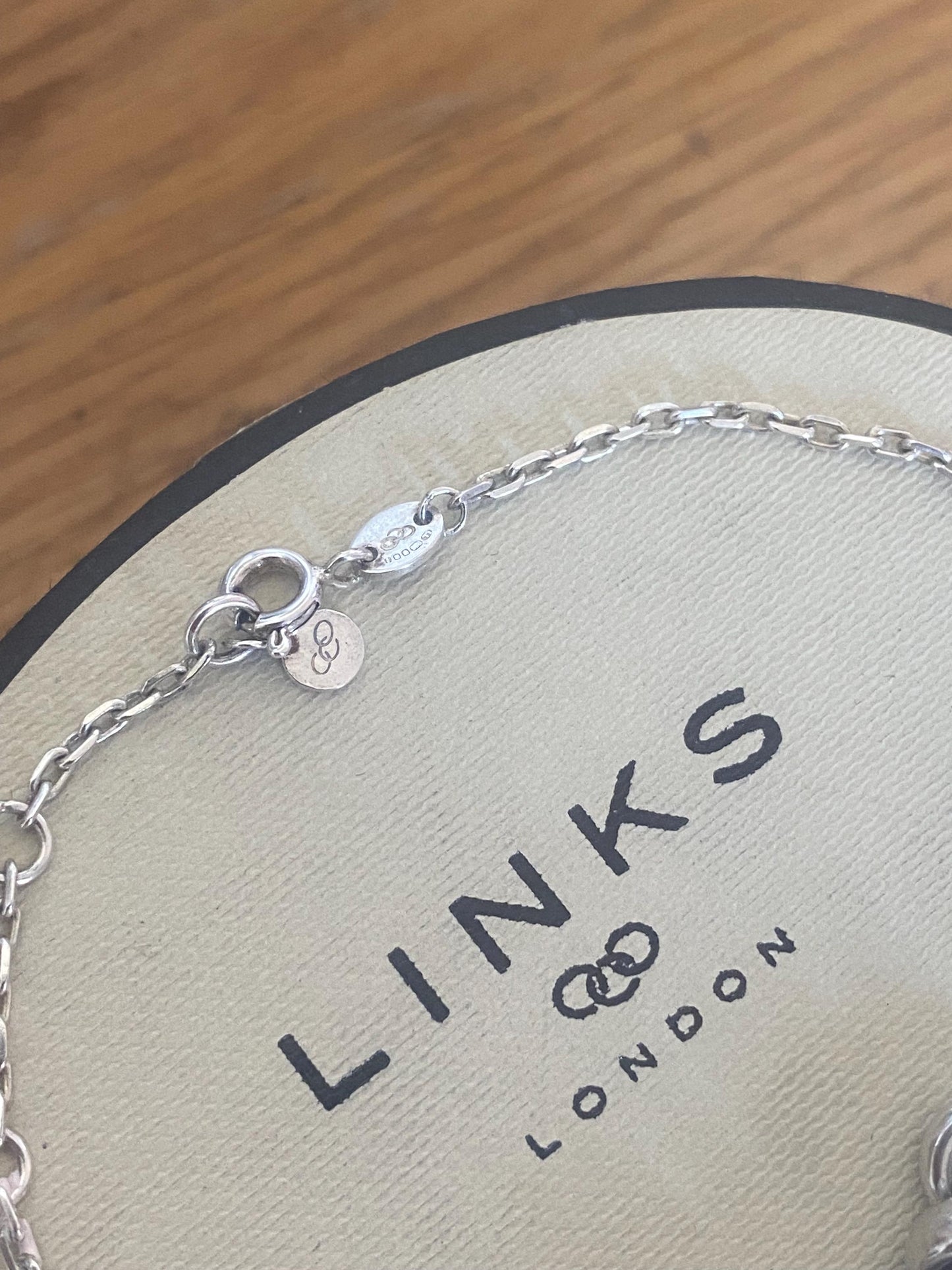 Lovely Links of London vintage rare sweetie bracelet, sterling silver, medium