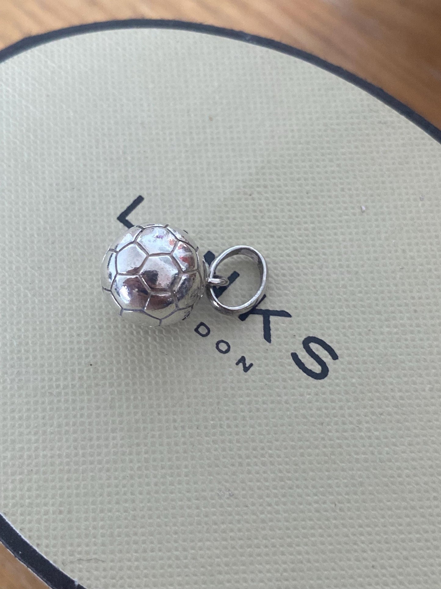 Fabulous Links of London Football Charm, Sterling Silver, genuine