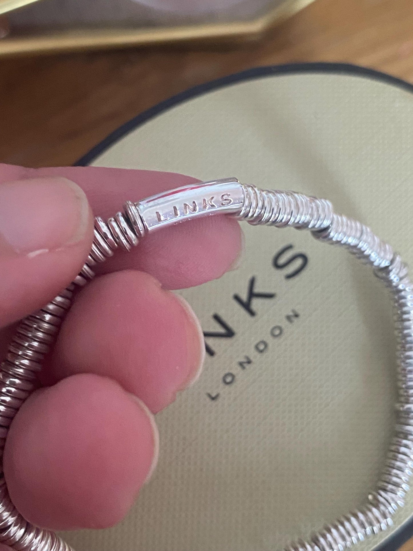 Genuine Links of London vintage rare xs sweetie bracelet, sterling silver, medium