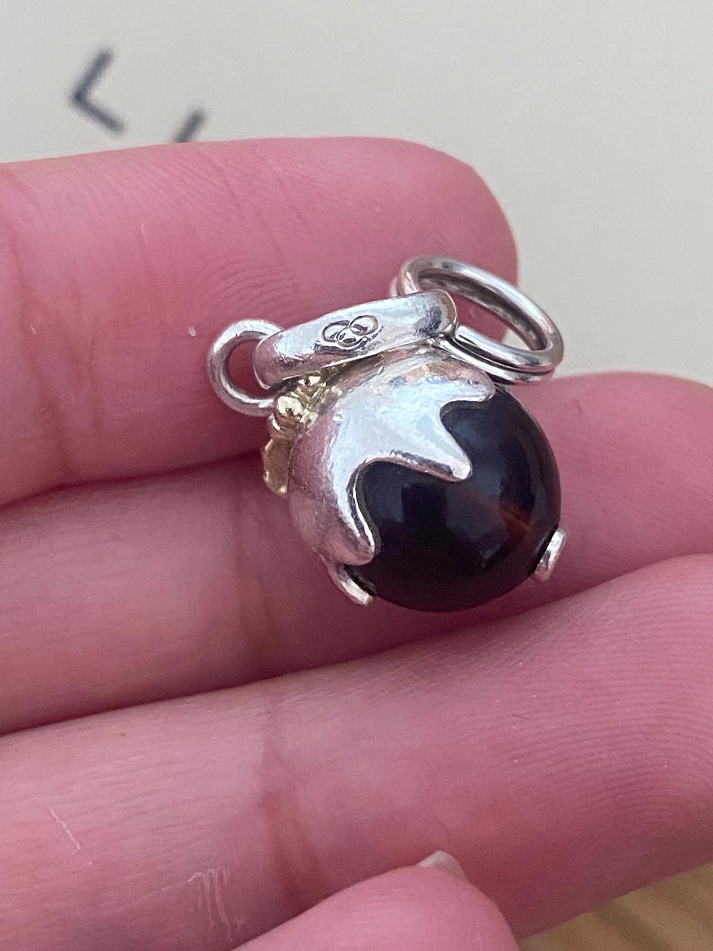 Genuine Links of london Christmas Pudding With 18ct Gold Vermeil Rare