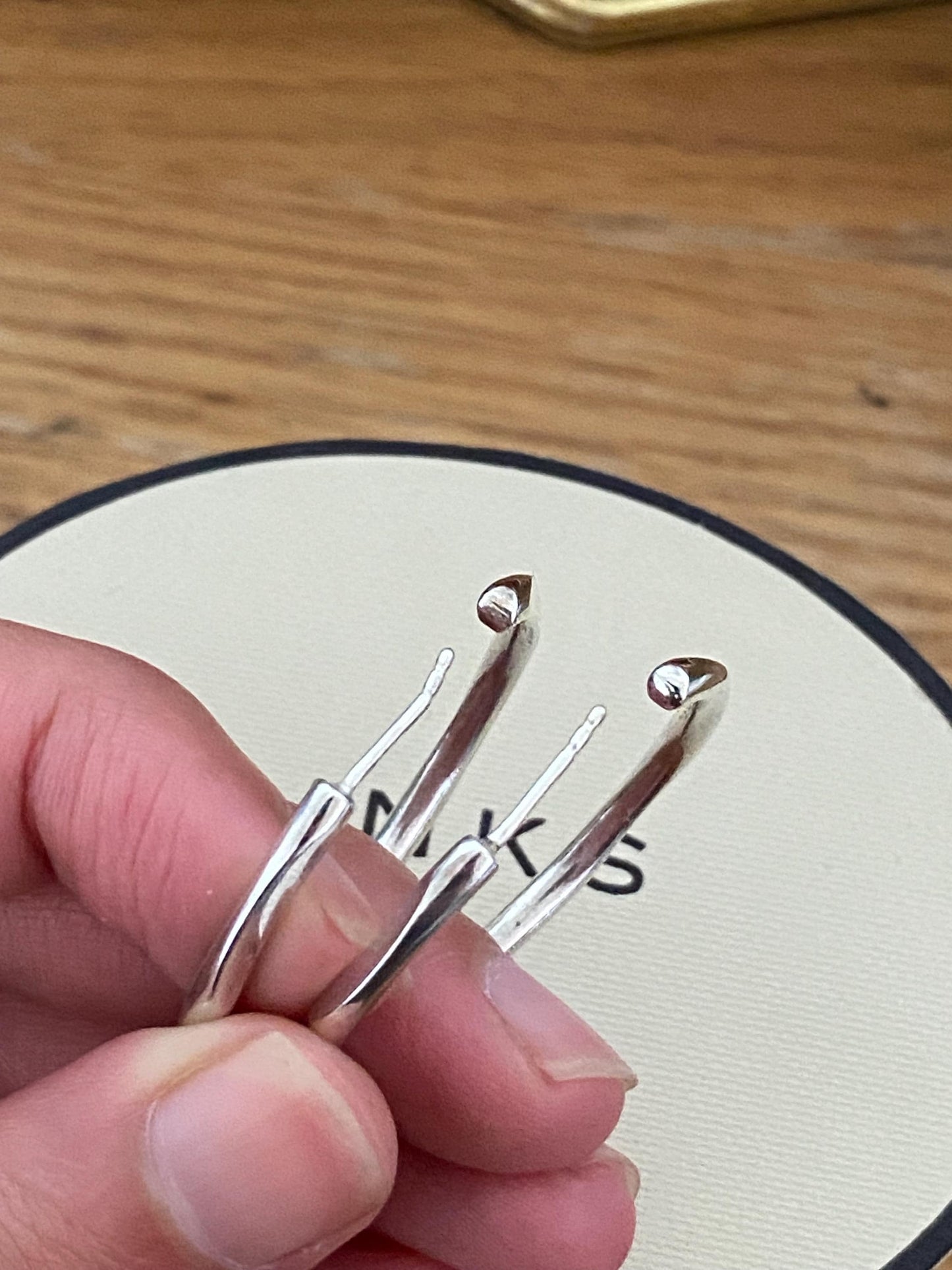 Links Of London Genuine hoop Earrings, sterling silver, vintage