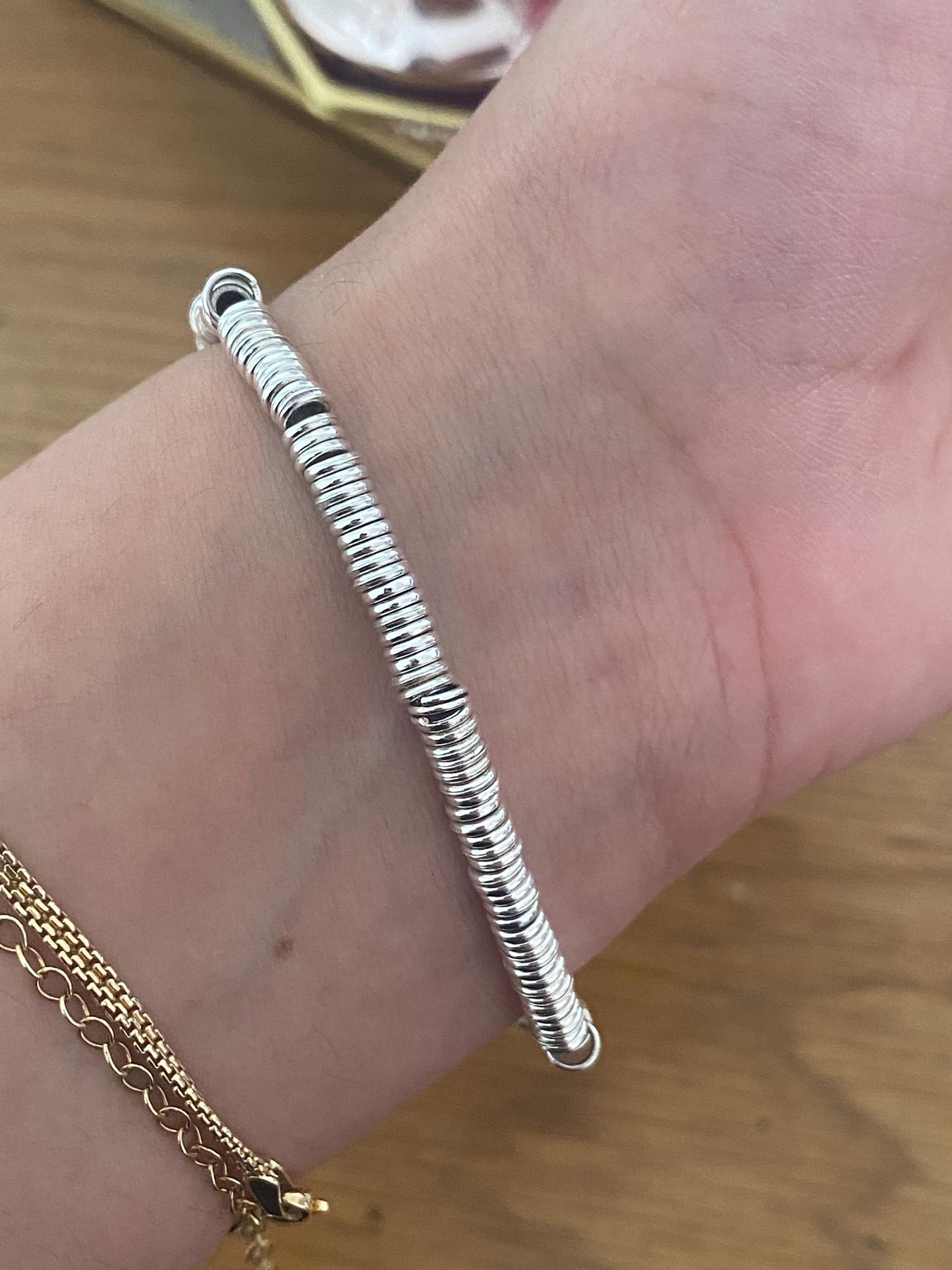Genuine Links of London vintage rare xs sweetie bracelet, sterling silver, medium