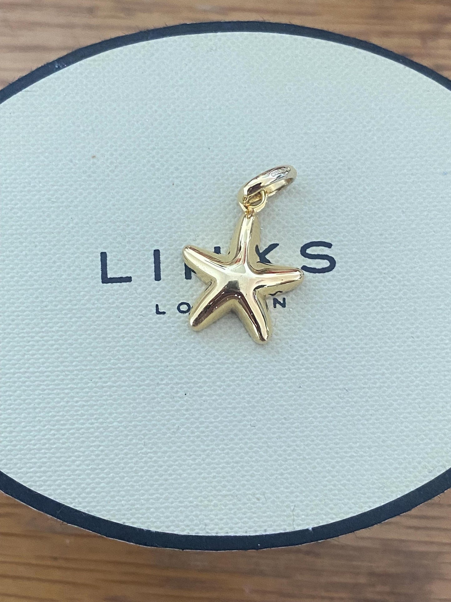 Very Rare Links of London starfish heart charm sterling silver and 18ct gold vermeil, new conditon, genuine