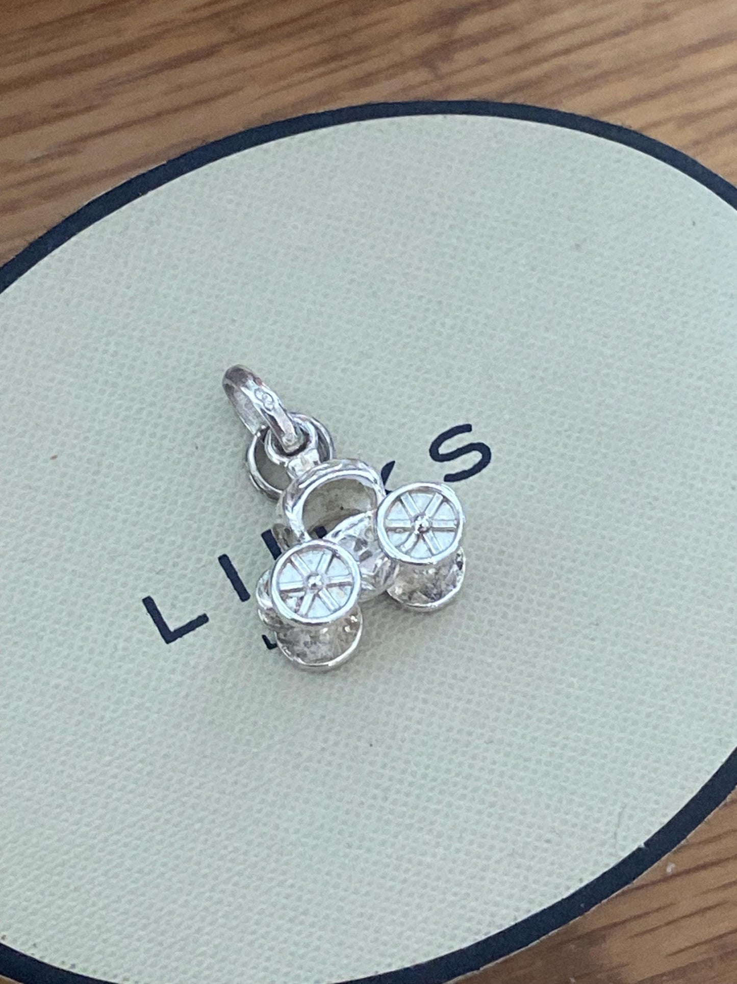 Ultra Rare collectible Links of London Fairy Tale Carriage Charm/Pendant, Hallmarked, Lovely Condition, Genuine