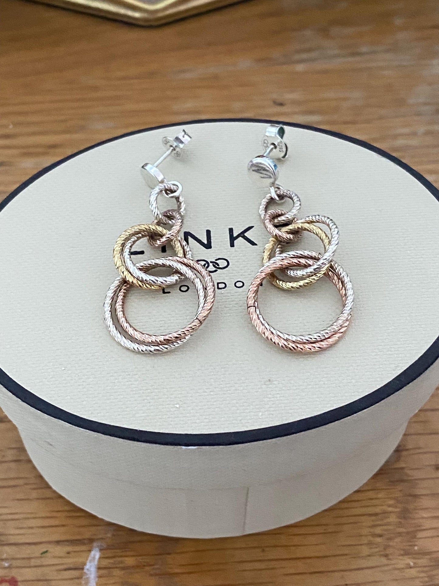 Links Of London Genuine Aroura Drop Earrings In Box, sterling silver