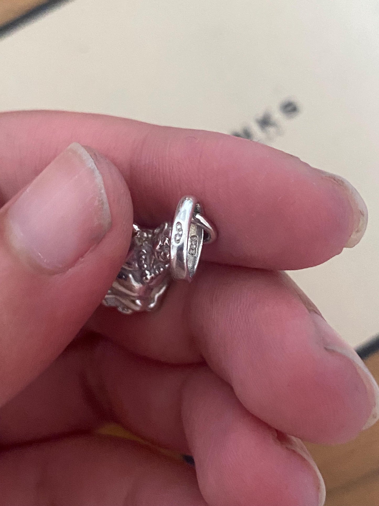 Genuine rare LINKS OF LONDON Laughing Buddha Charm, sterling silver