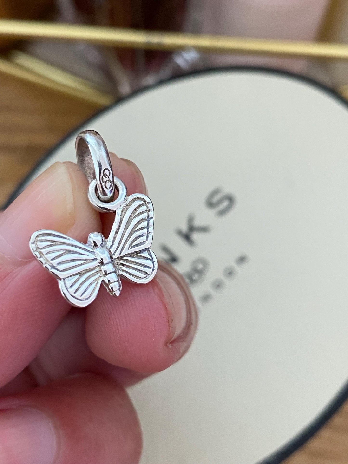 cute genuine rare Links of London sterling silver butterfly charm