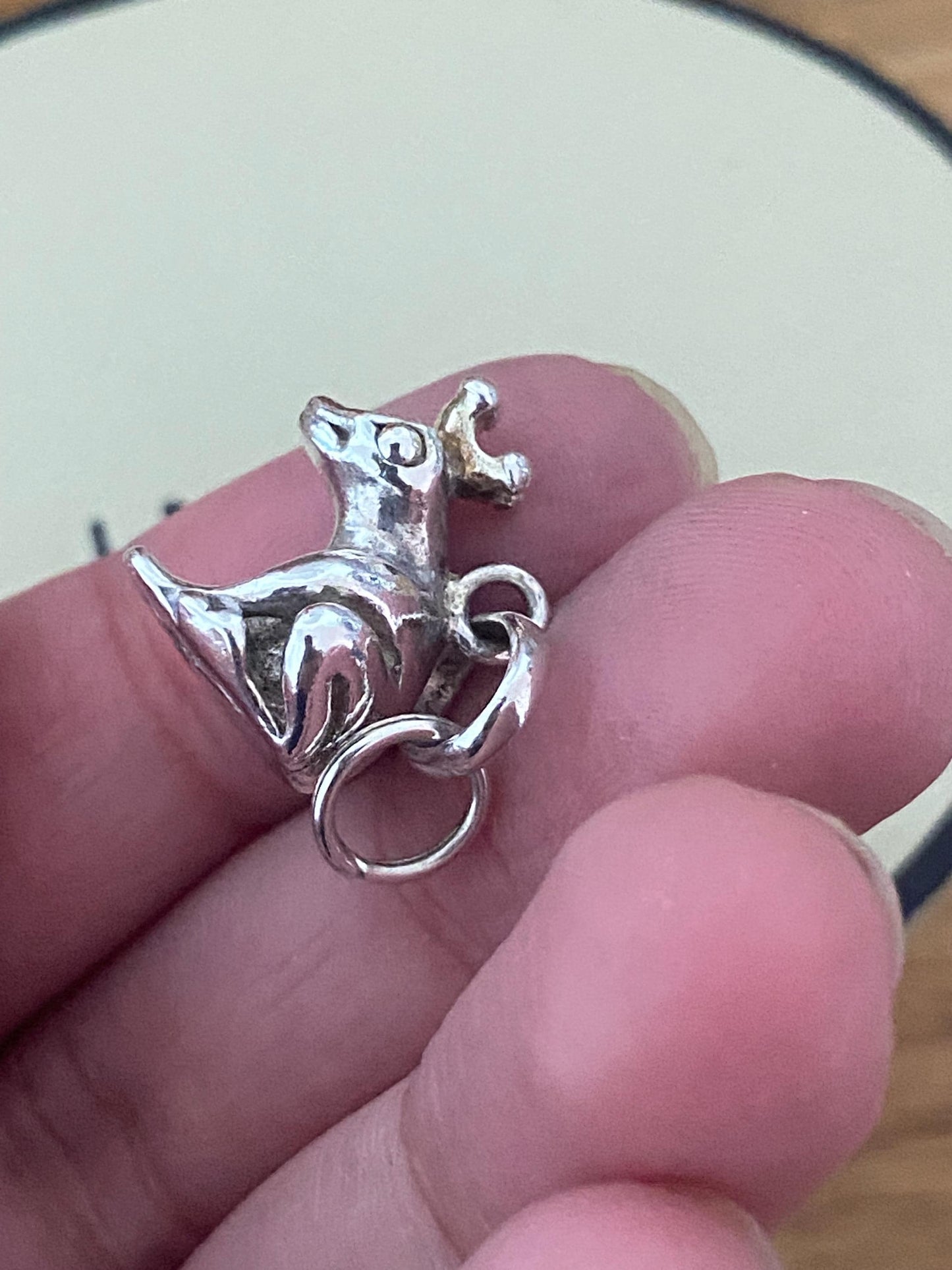 Super cute Links of London Frog Prince Charm, Sterling Silver, 18k Gold Vermeil Detail, Stamped, Hallmarked