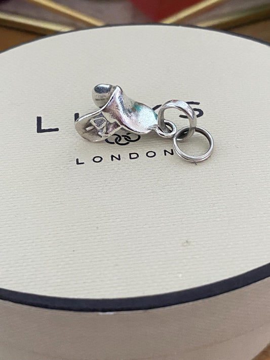 Genuine Links Of London Sterling Silver saddle Charm Vintage, Assay hallmarked